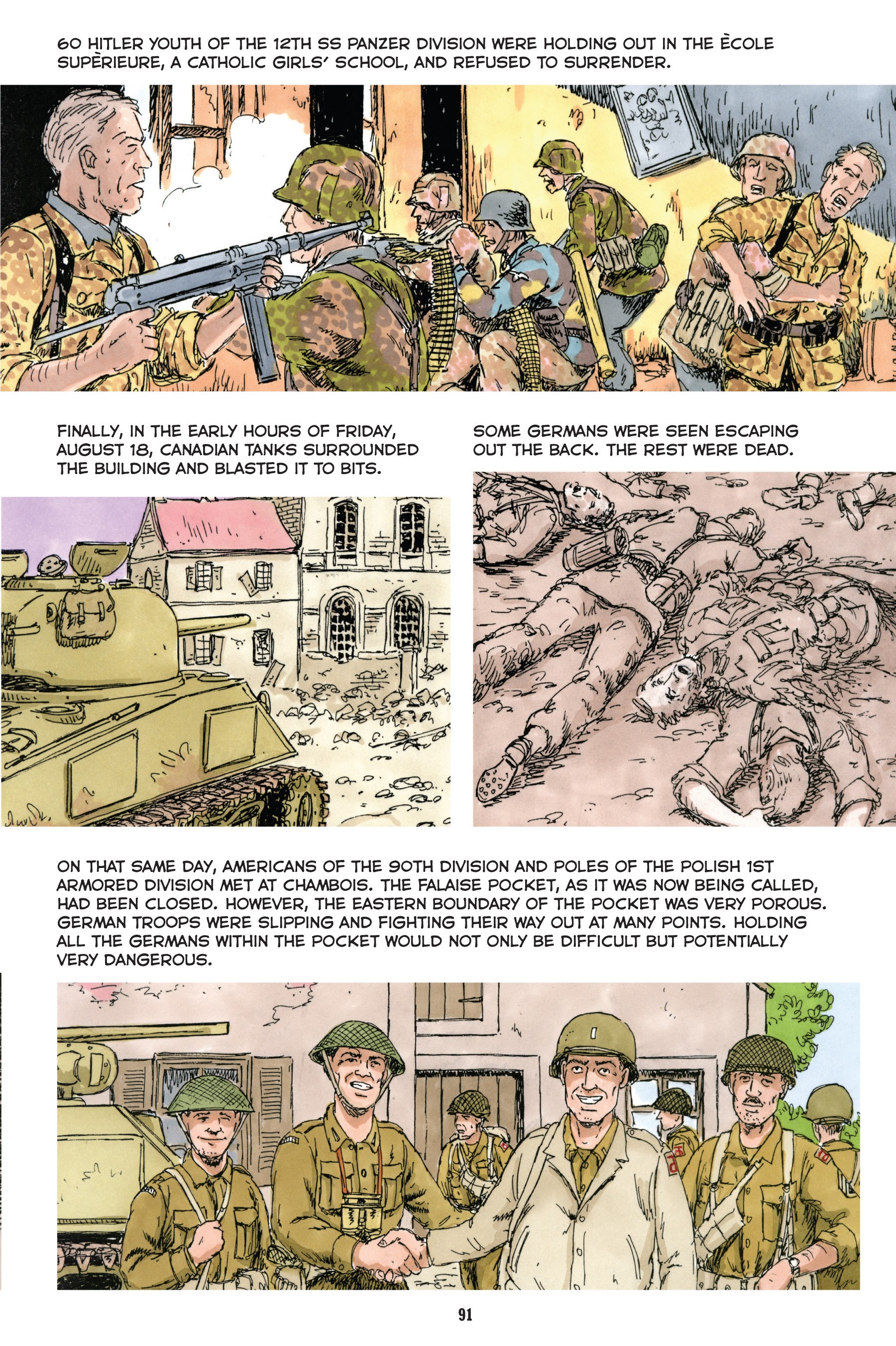Read online Normandy: A Graphic History of D-Day, the Allied Invasion of Hitler's Fortress Europe comic -  Issue # TPB - 92