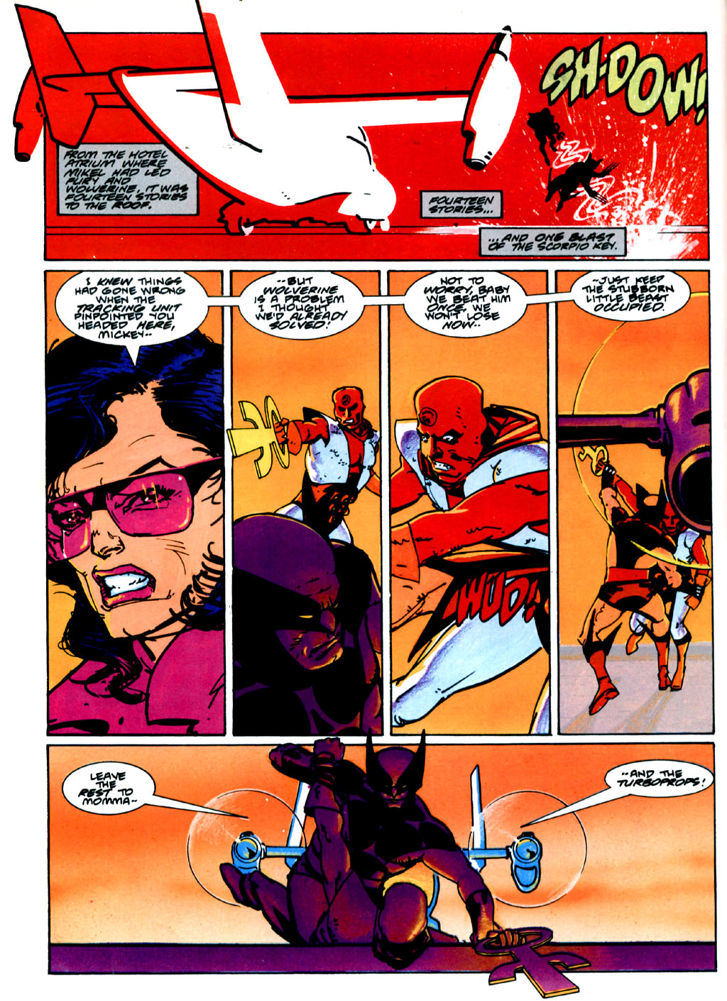 Read online Marvel Graphic Novel comic -  Issue #50 - Wolverine & Nick Fury - The Scorpio Connection - 55