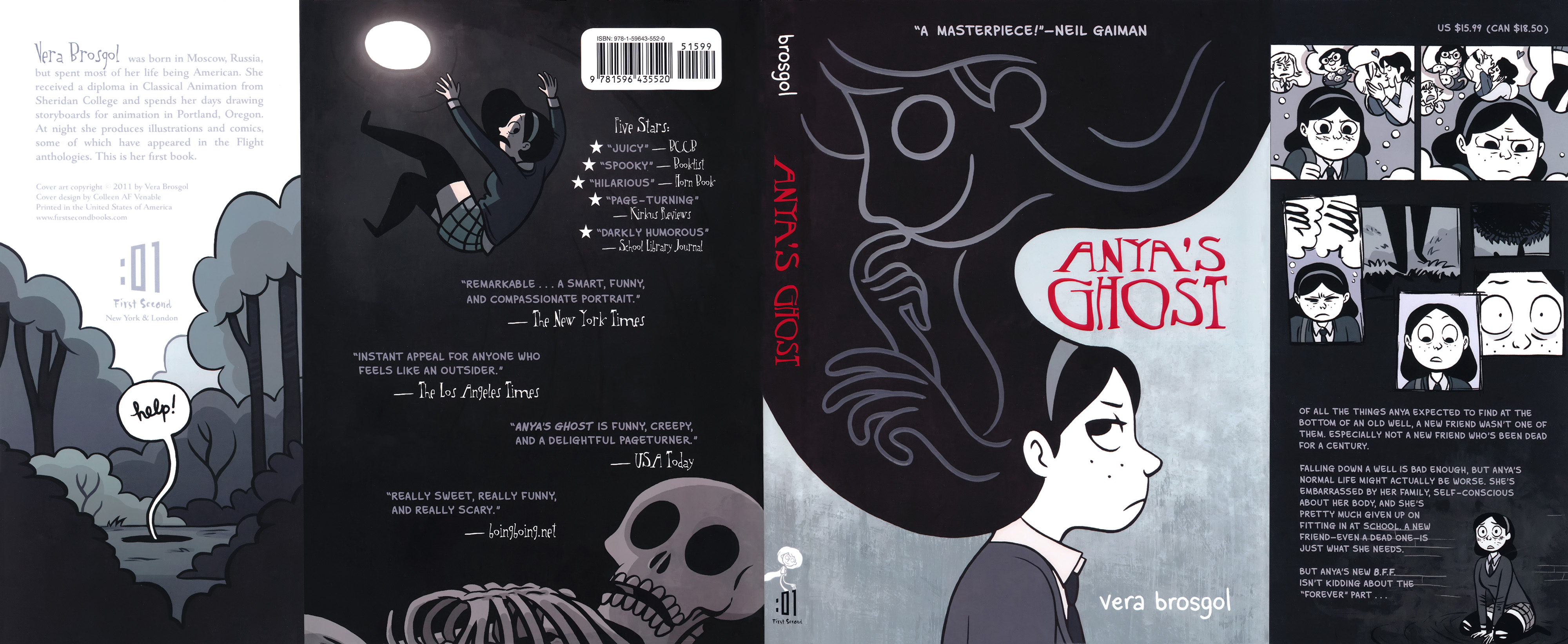Read online Anya's Ghost comic -  Issue #1 - 224