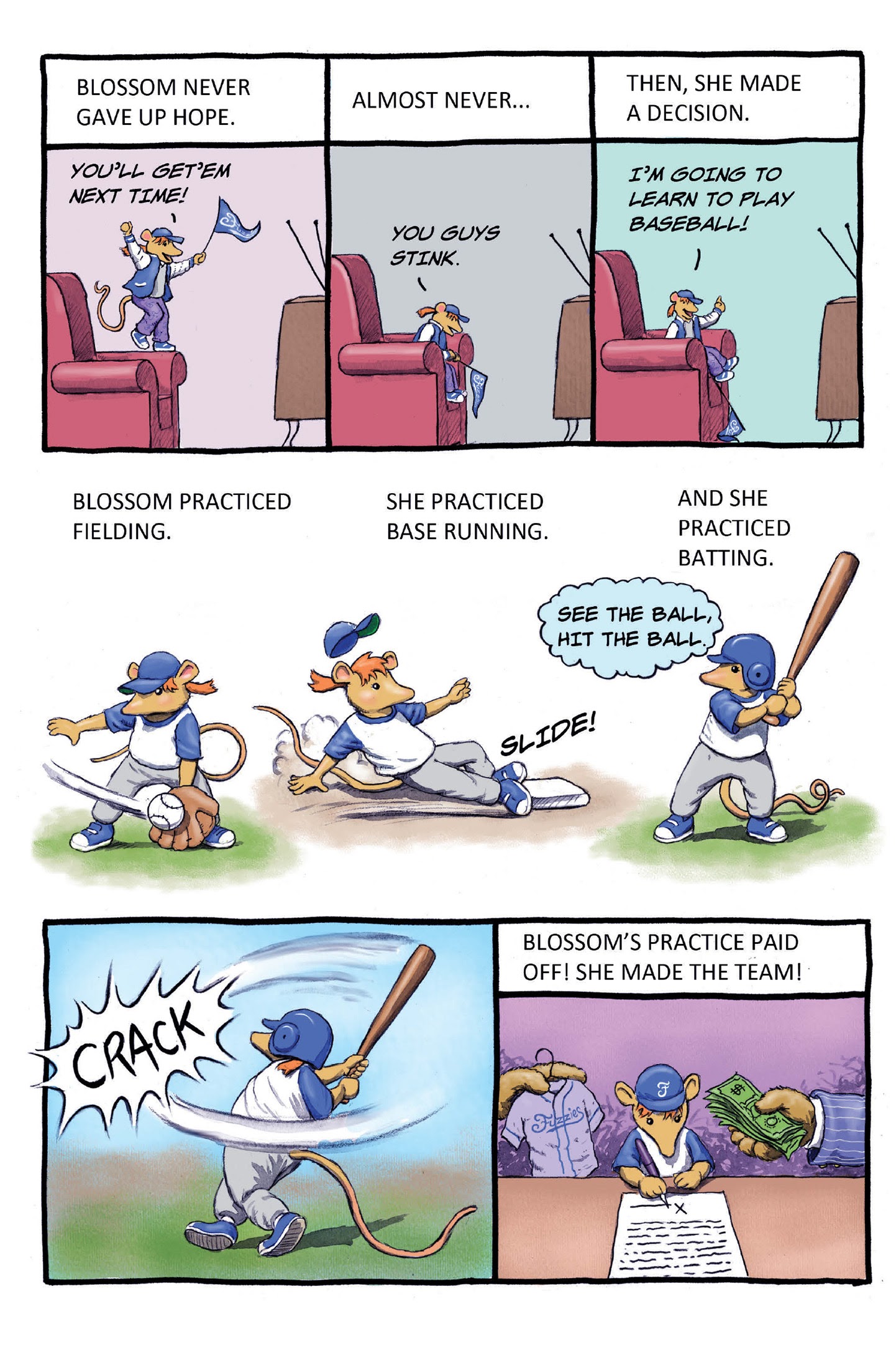 Read online Fuzzy Baseball comic -  Issue #1 - 13