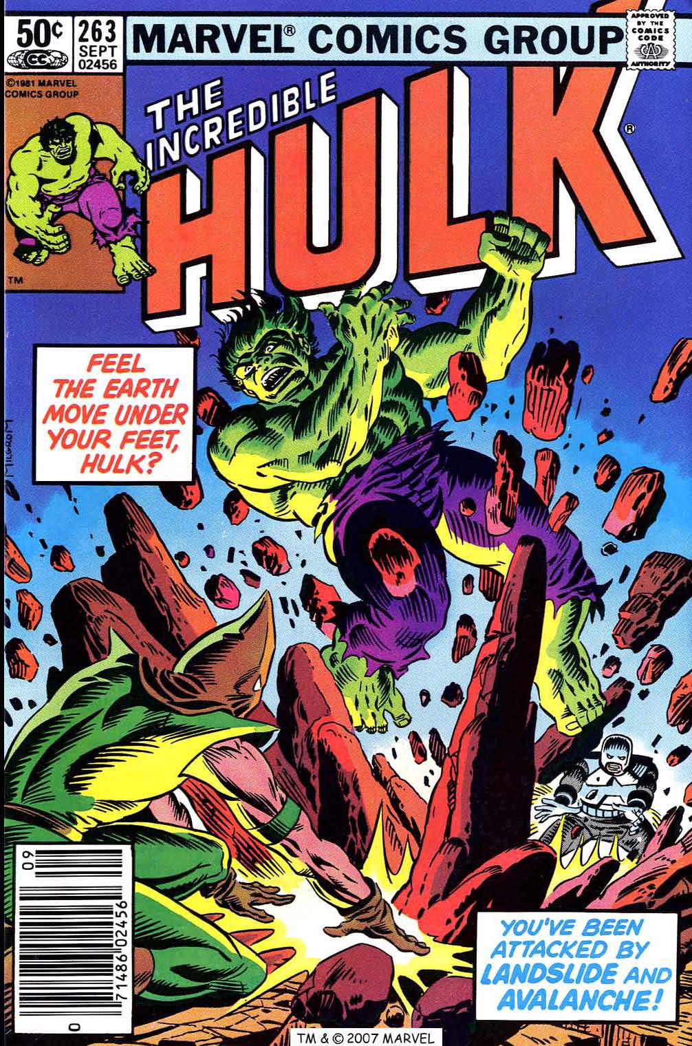 Read online The Incredible Hulk (1968) comic -  Issue #263 - 1