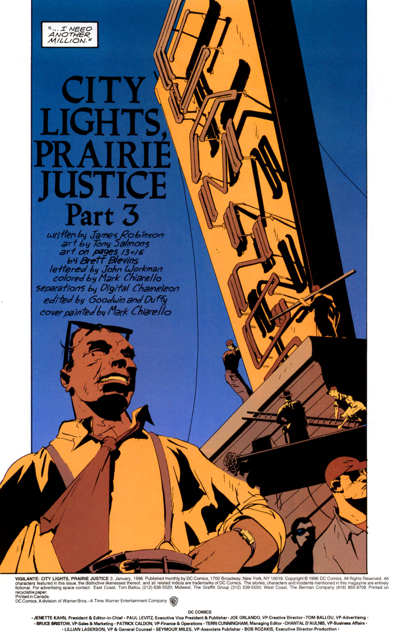 Read online Vigilante: City Lights, Prairie Justice comic -  Issue #3 - 3