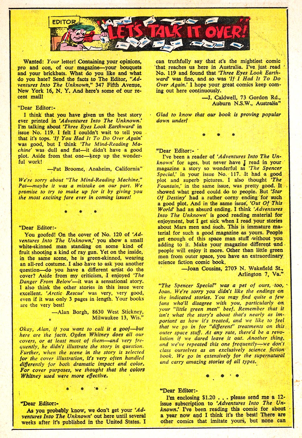 Read online Adventures Into The Unknown comic -  Issue #123 - 13