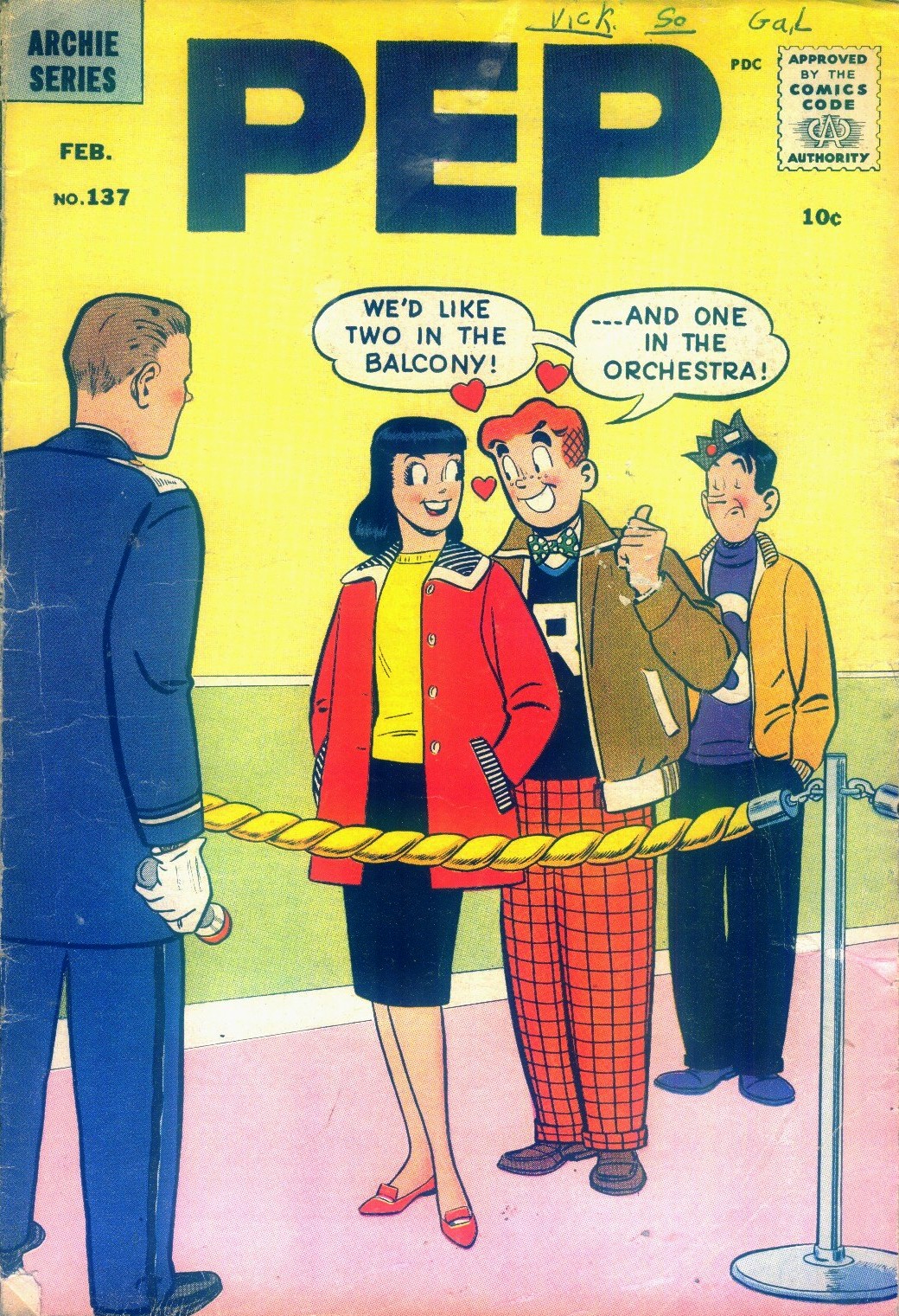 Read online Pep Comics comic -  Issue #137 - 1