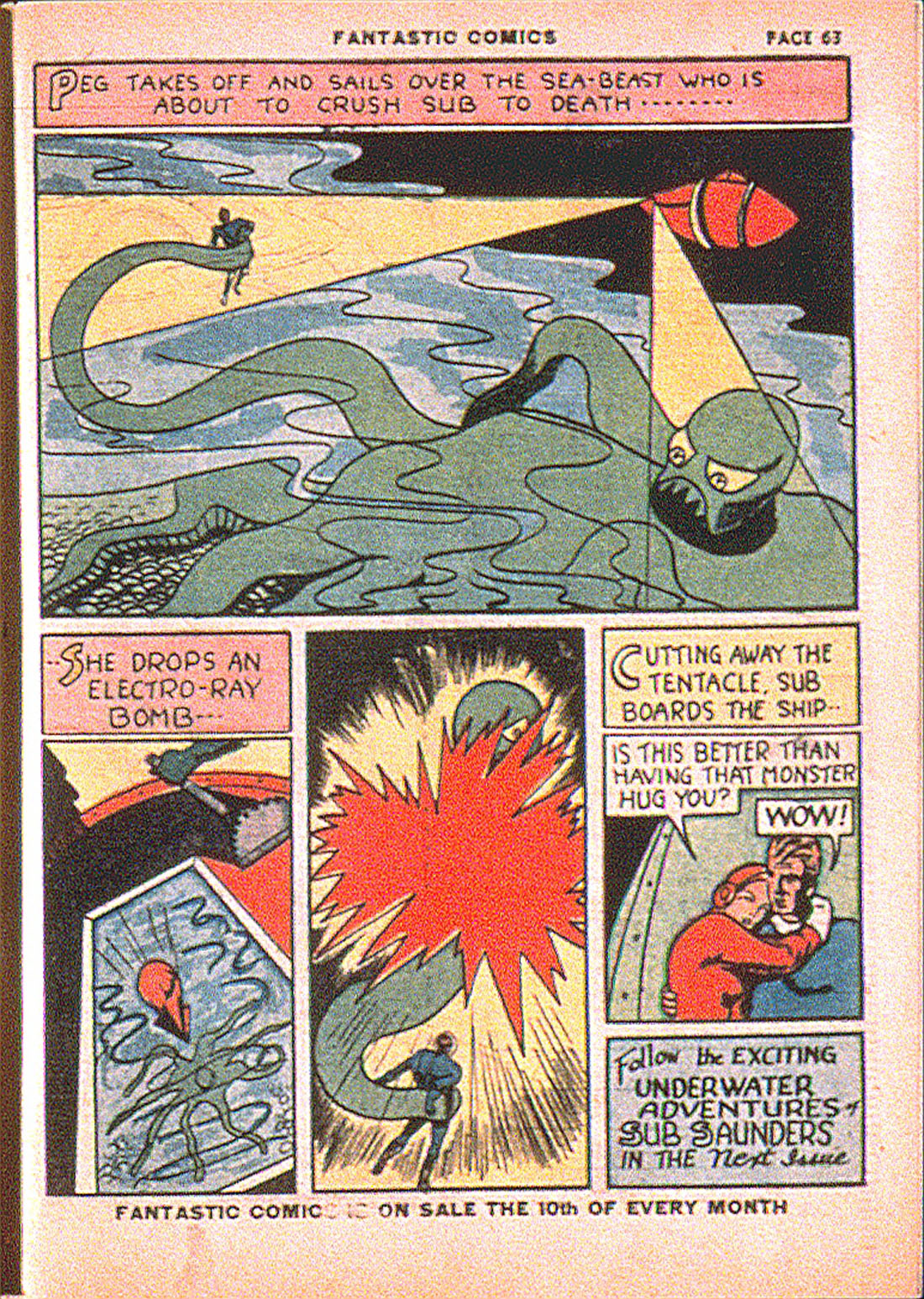 Read online Fantastic Comics comic -  Issue #7 - 65