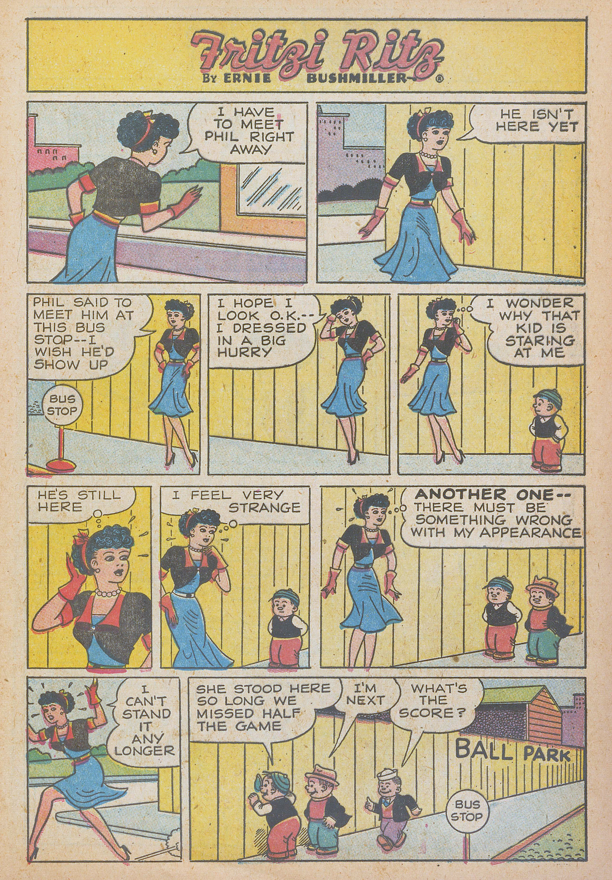 Read online Fritzi Ritz (1953) comic -  Issue #54 - 9