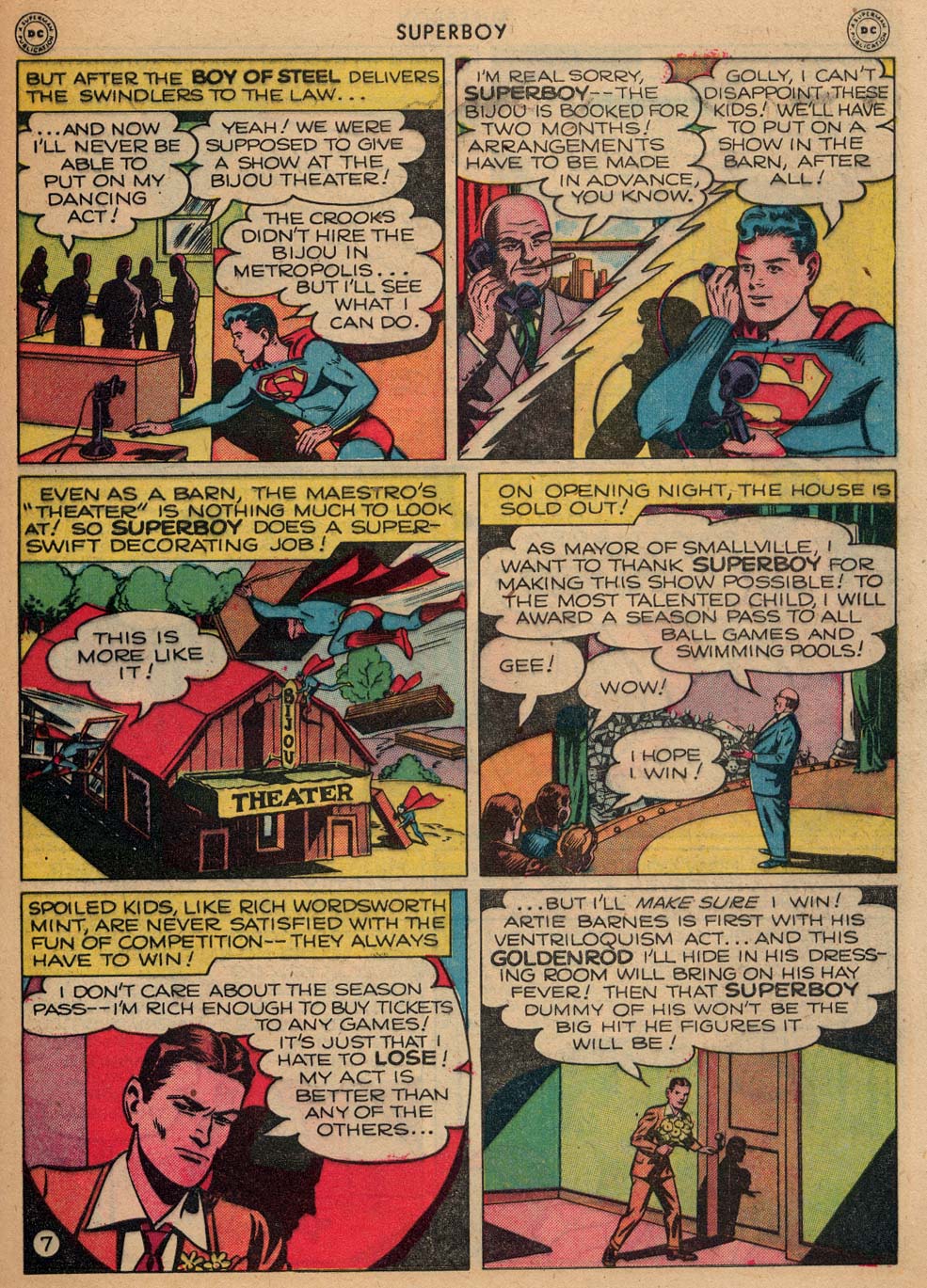 Read online Superboy (1949) comic -  Issue #3 - 35