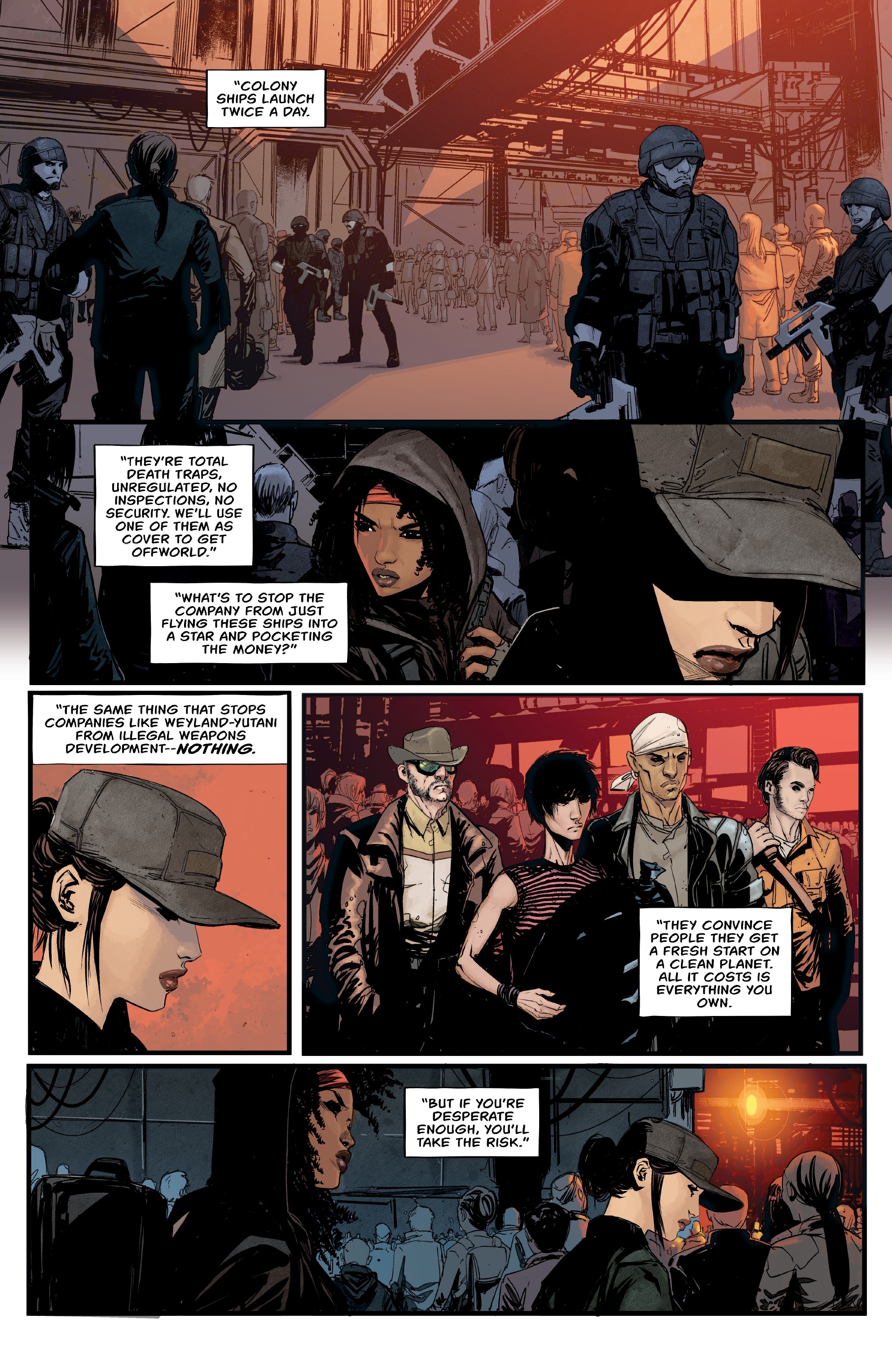 Read online Aliens: Resistance comic -  Issue #1 - 10