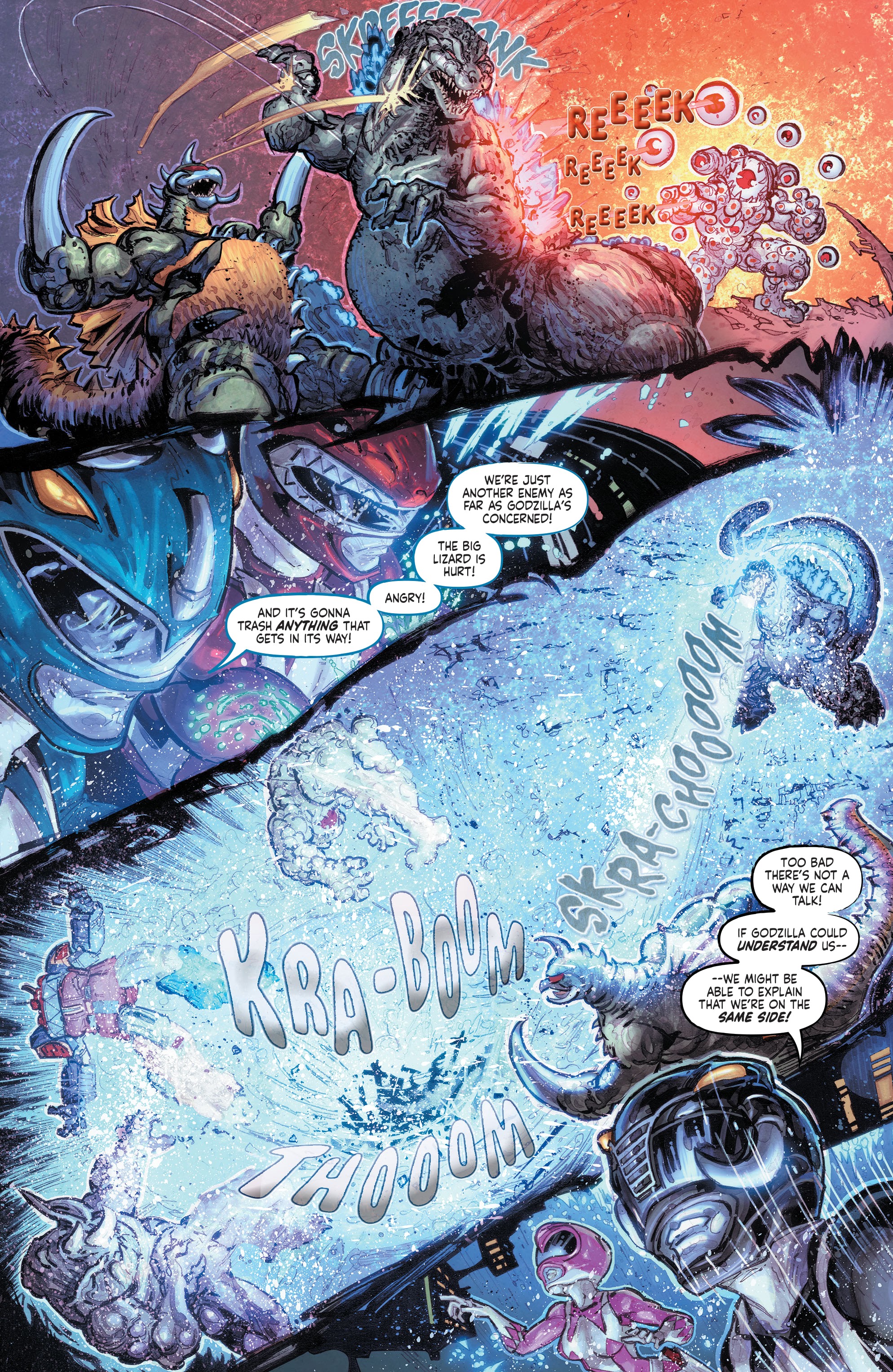 Read online Godzilla vs. The Mighty Morphin Power Rangers comic -  Issue #3 - 12