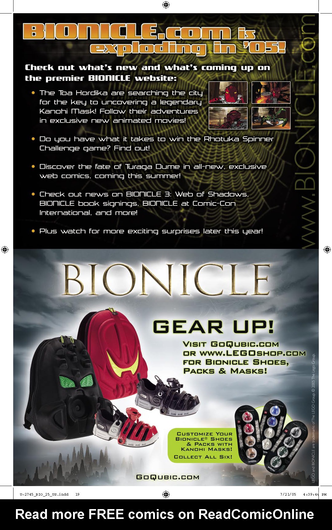 Read online Bionicle comic -  Issue #25 - 19