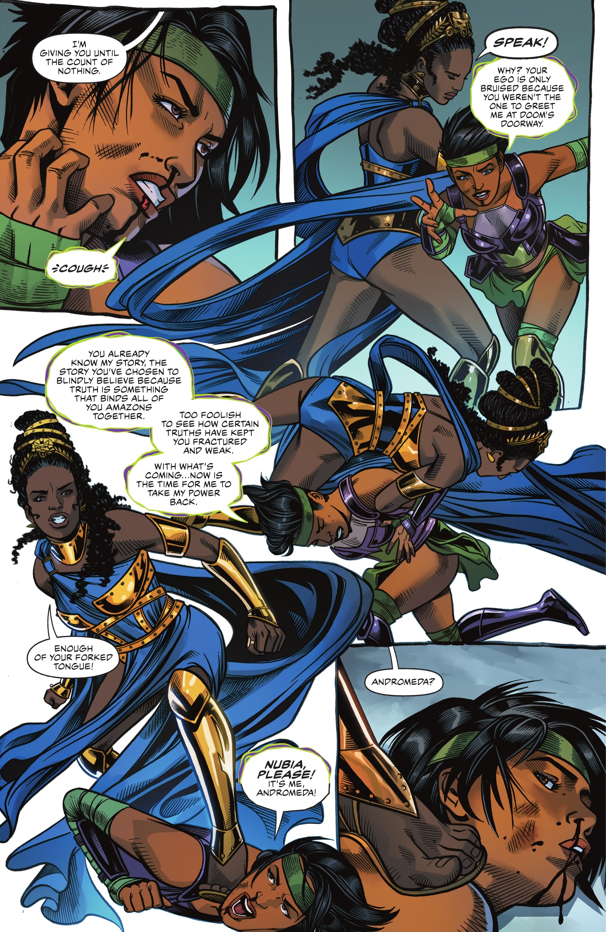 Read online Nubia & the Amazons comic -  Issue #3 - 21
