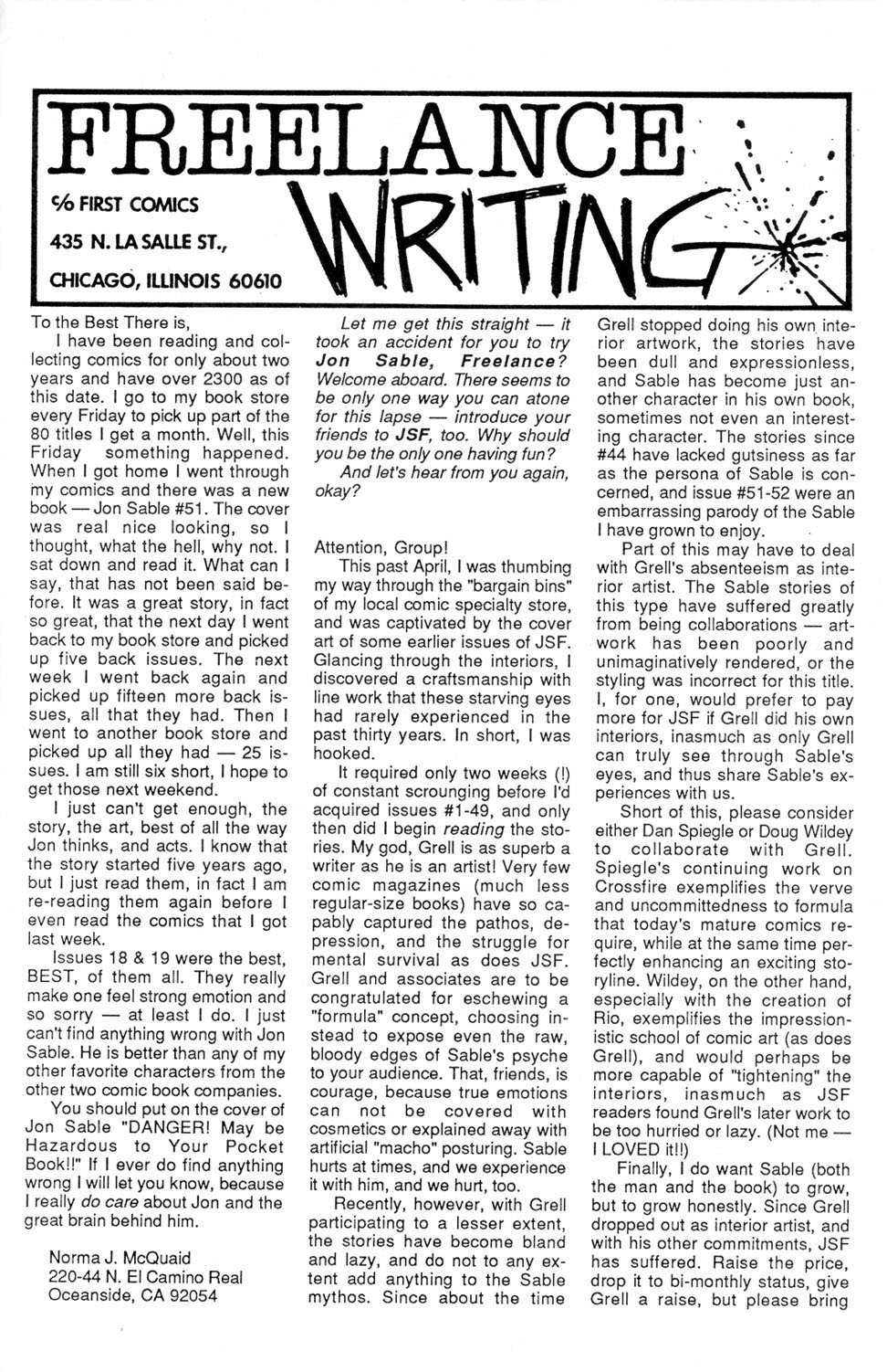 Read online Jon Sable, Freelance comic -  Issue #55 - 26