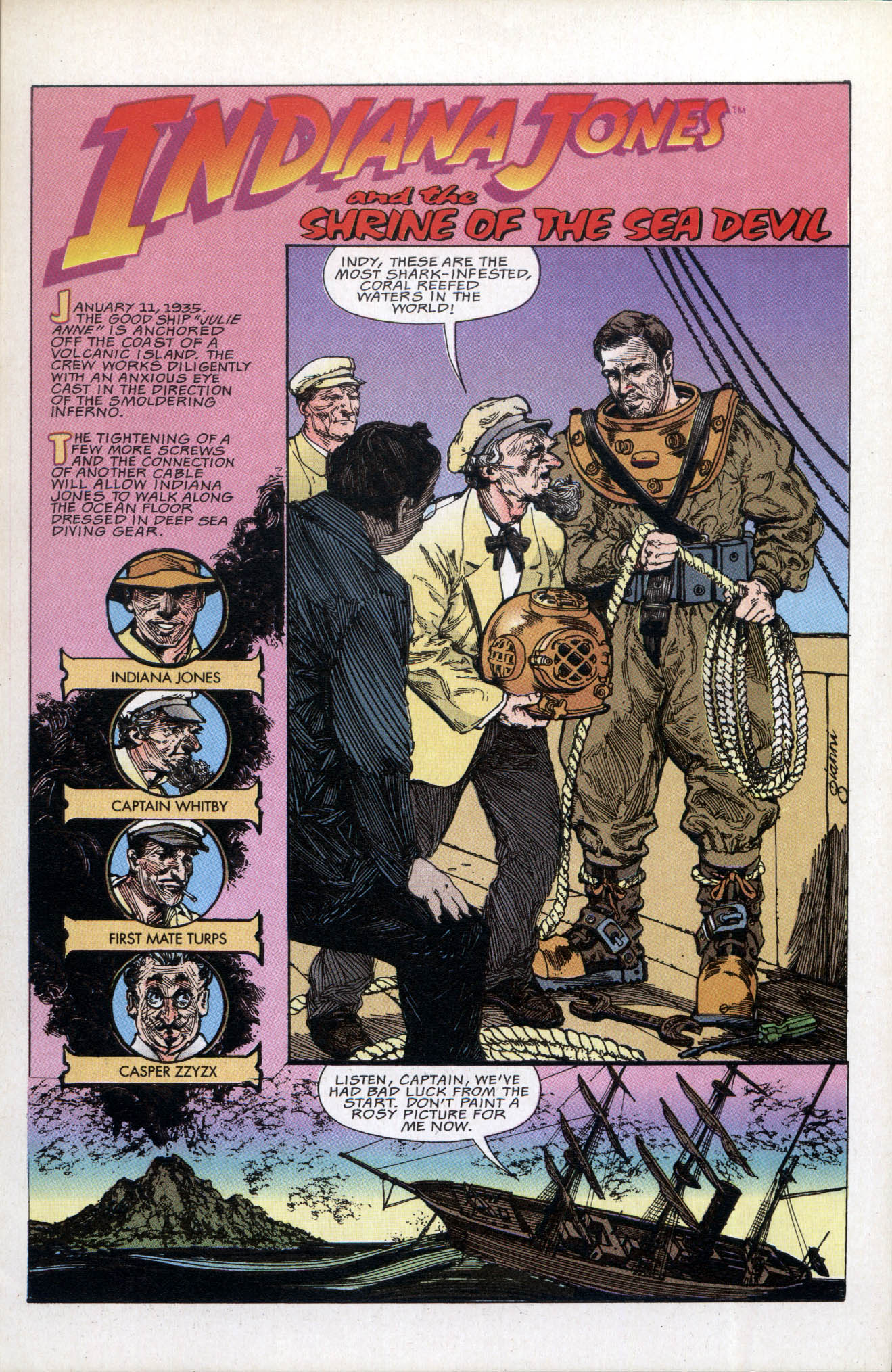 Read online Indiana Jones and the Shrine of the Sea Devil comic -  Issue # Full - 9
