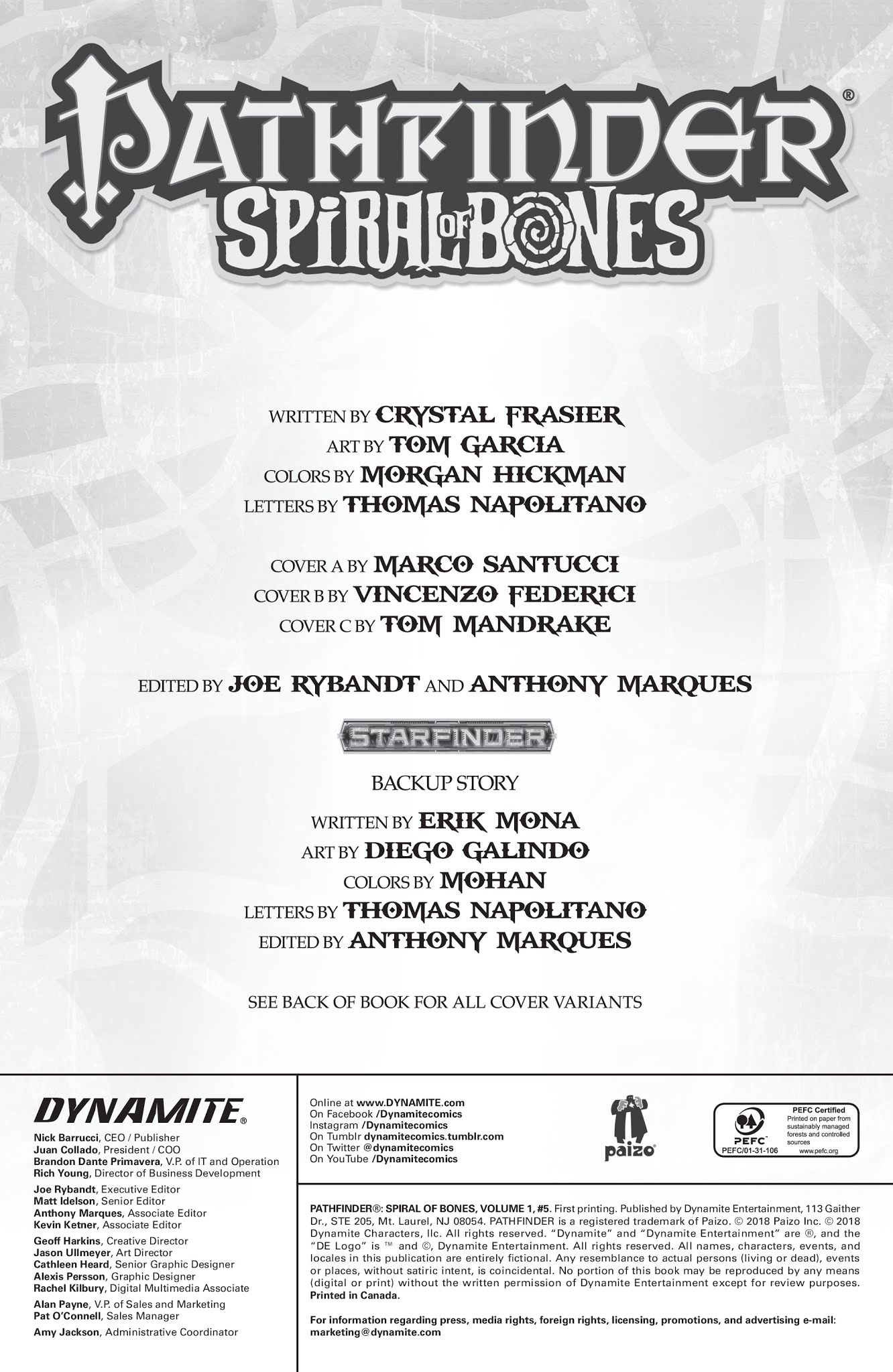 Read online Pathfinder: Spiral Of Bones comic -  Issue #5 - 4