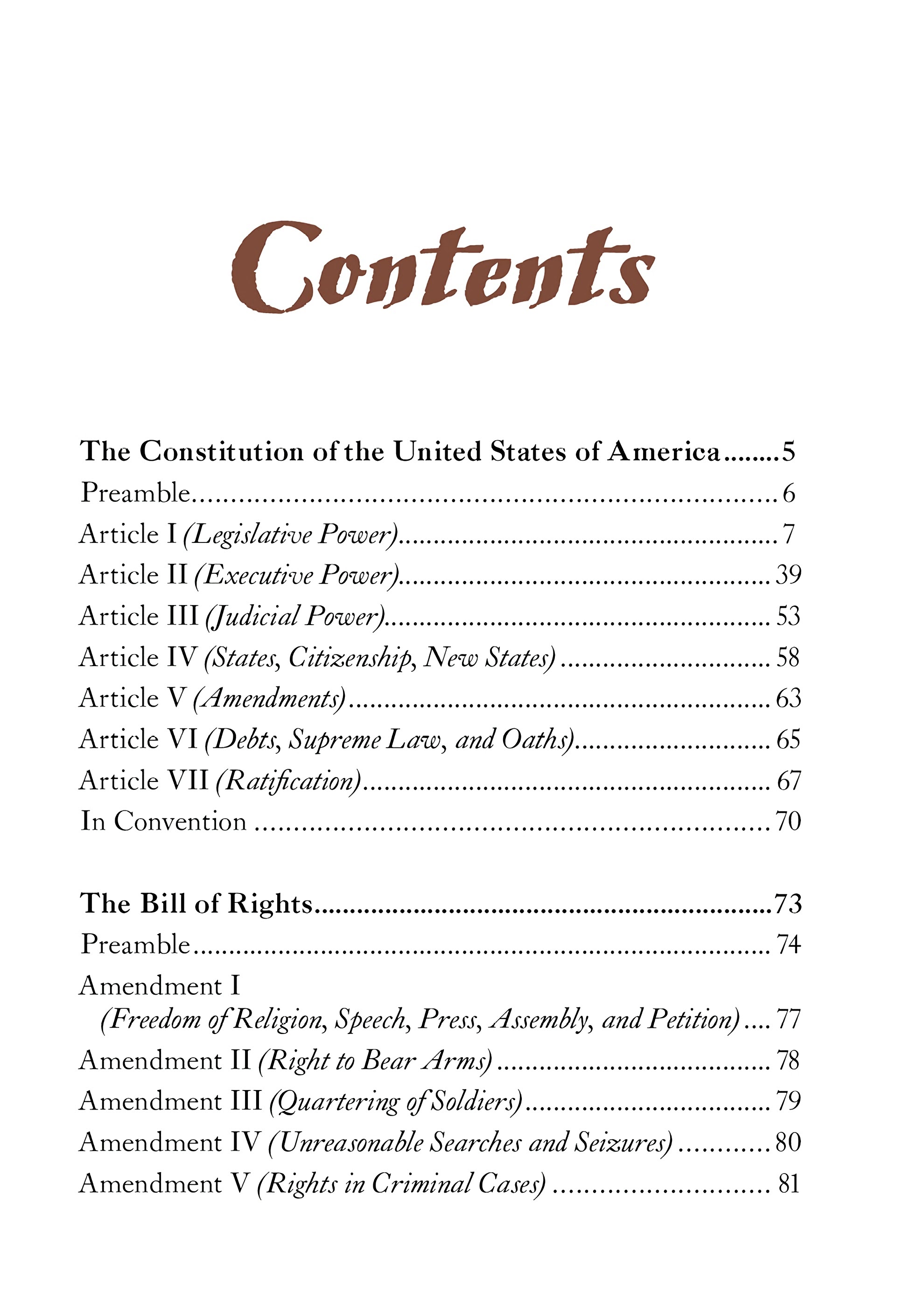 Read online Constitution Illustrated comic -  Issue # TPB - 5