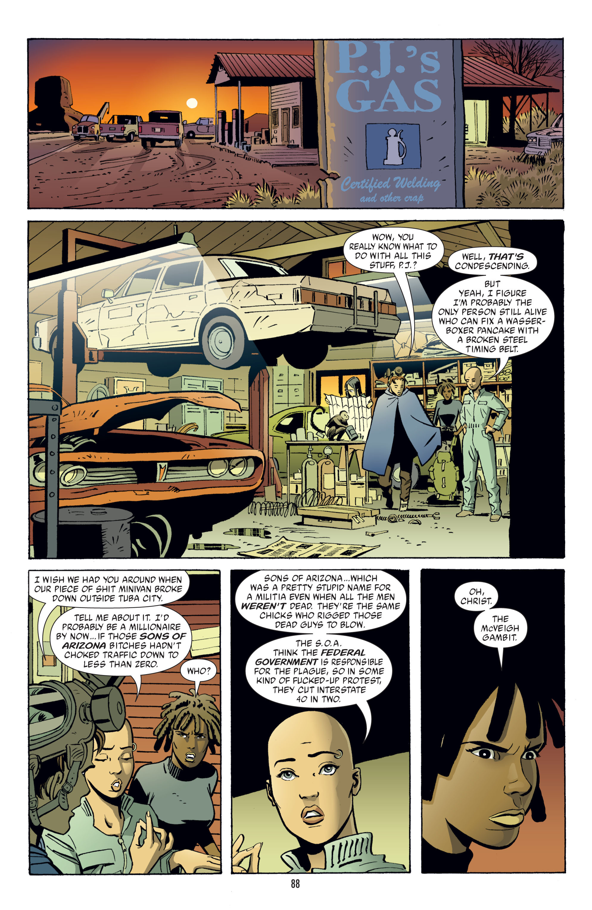 Read online Y: The Last Man (2002) comic -  Issue # _TPB 4 - 88
