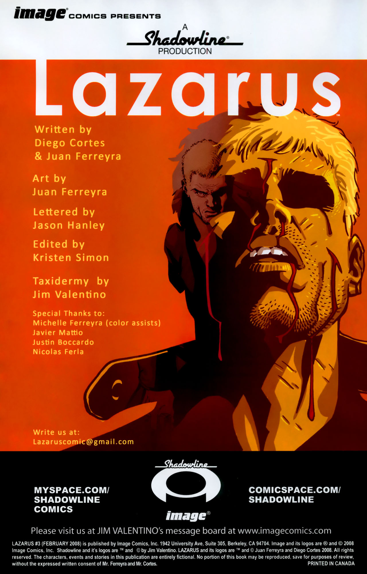 Read online Lazarus (2007) comic -  Issue #3 - 2