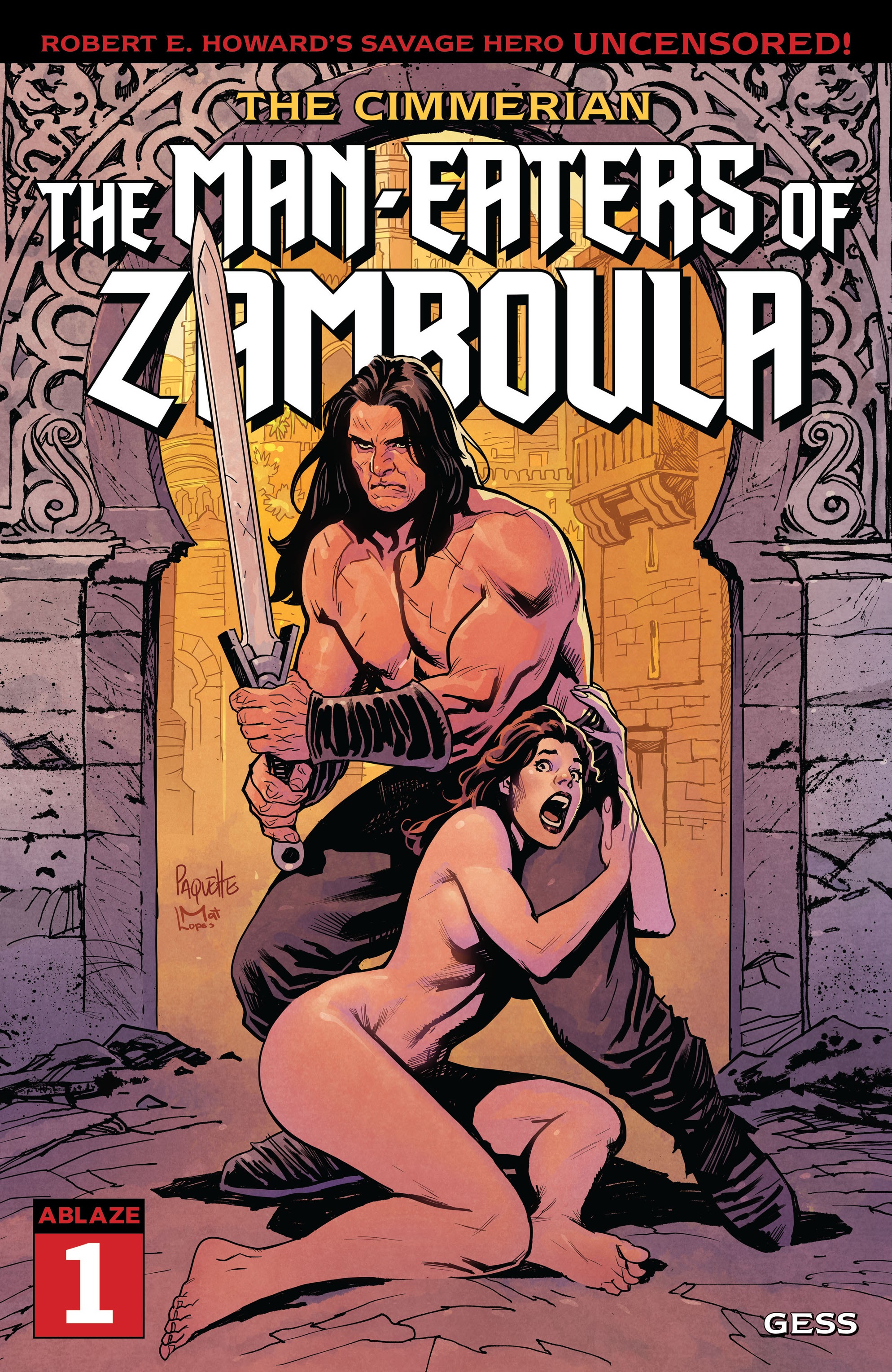 Read online The Cimmerian: The Man-Eaters Of Zamboula comic -  Issue #1 - 1