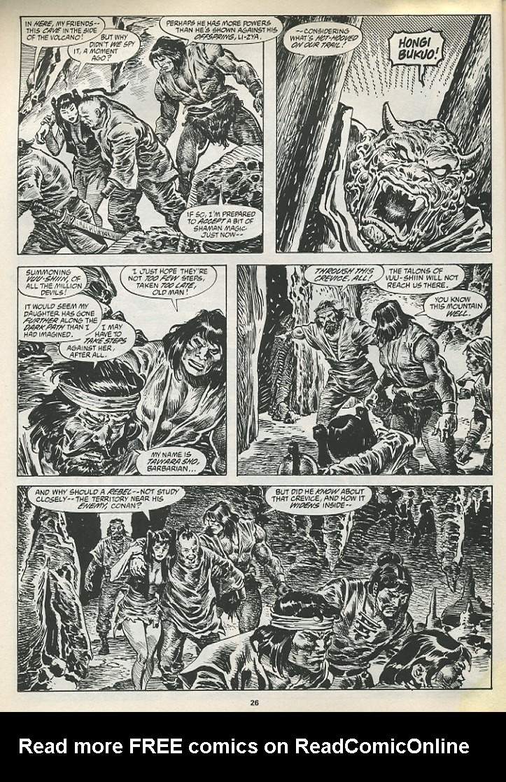 Read online The Savage Sword Of Conan comic -  Issue #195 - 28