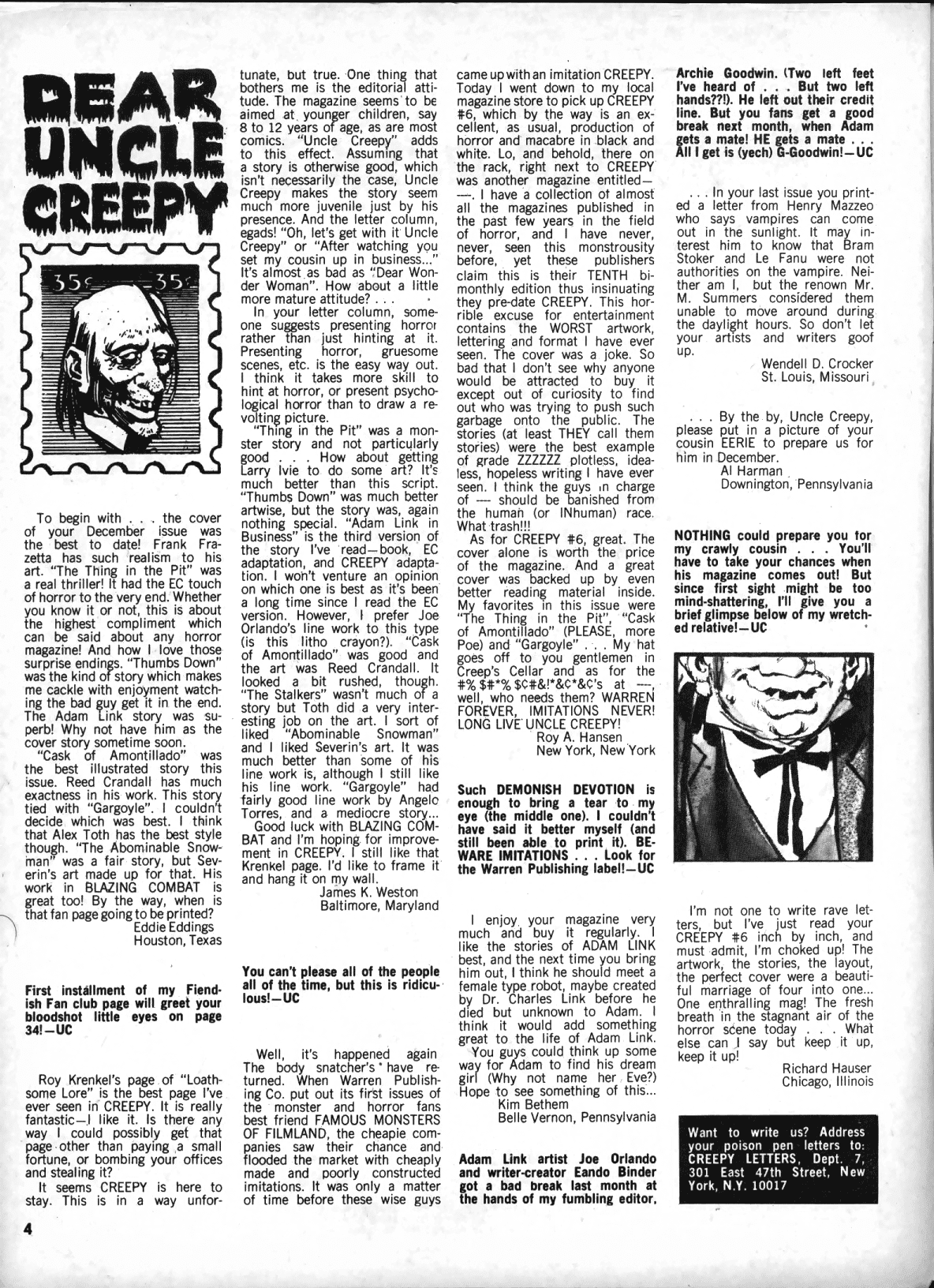 Read online Creepy (1964) comic -  Issue #7 - 4