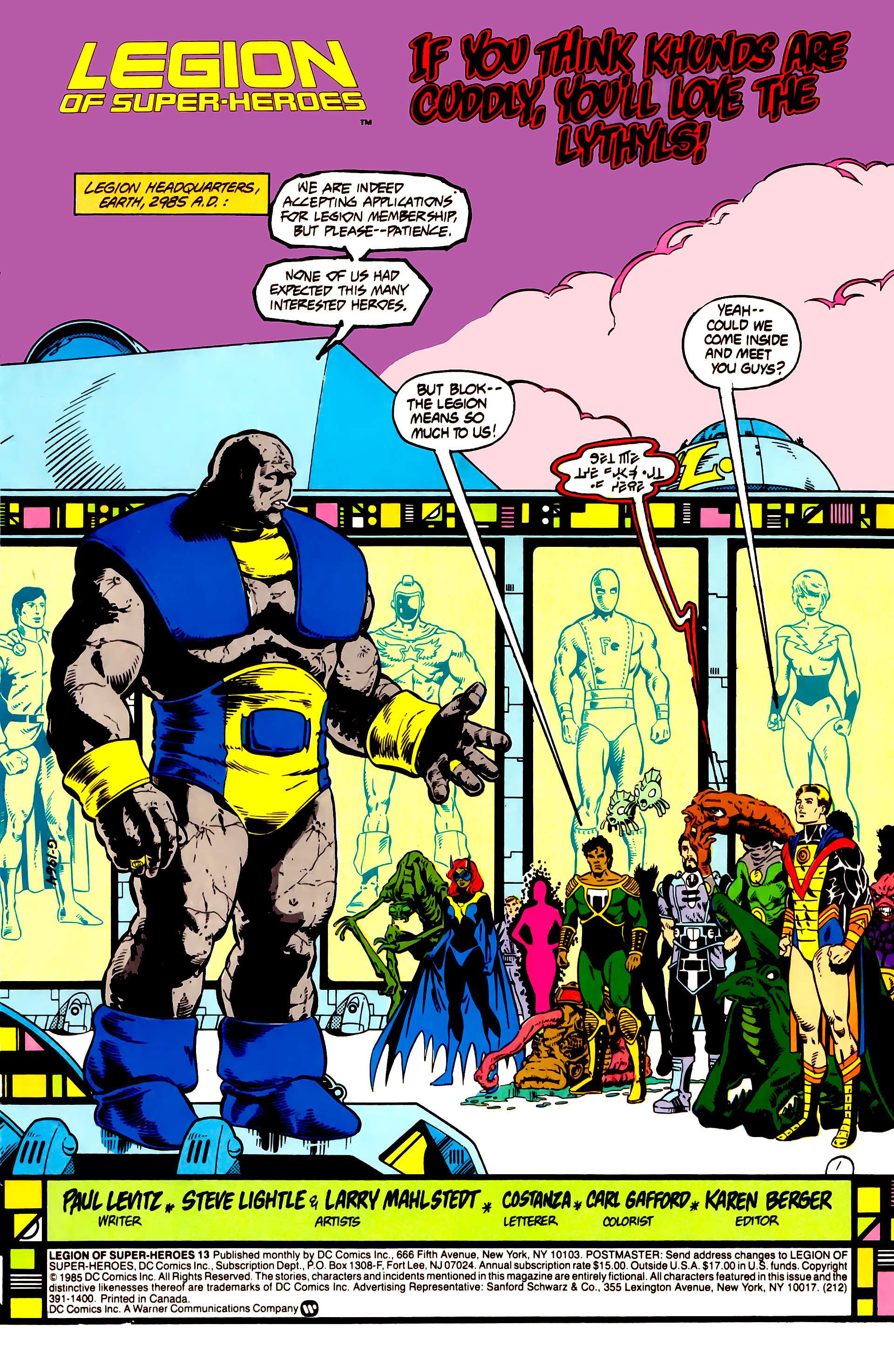 Read online Legion of Super-Heroes (1984) comic -  Issue #13 - 3