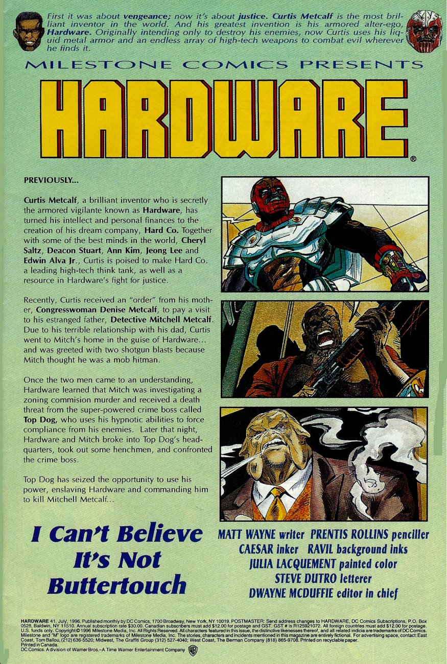 Read online Hardware comic -  Issue #41 - 2