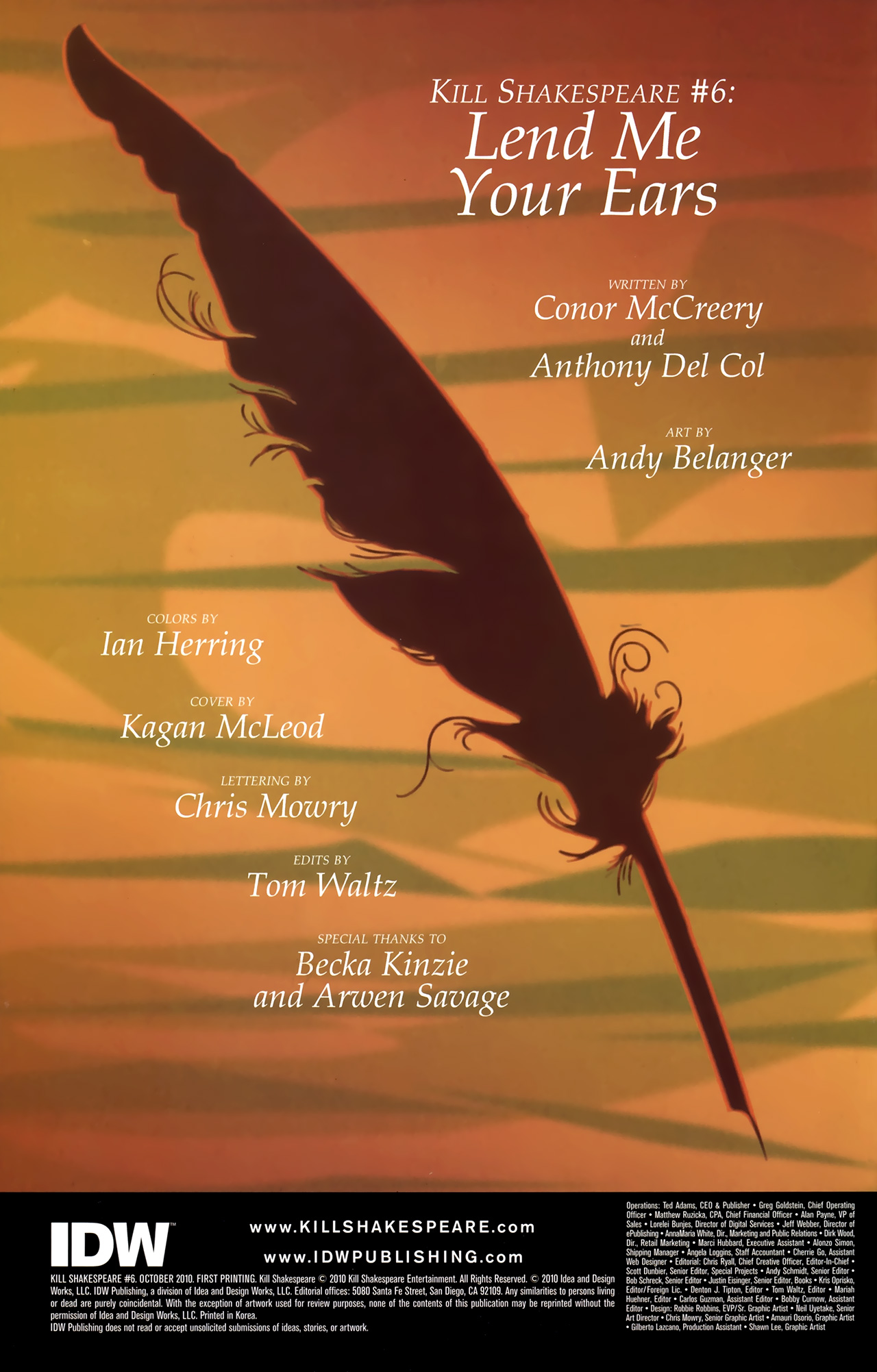 Read online Kill Shakespeare comic -  Issue #6 - 2