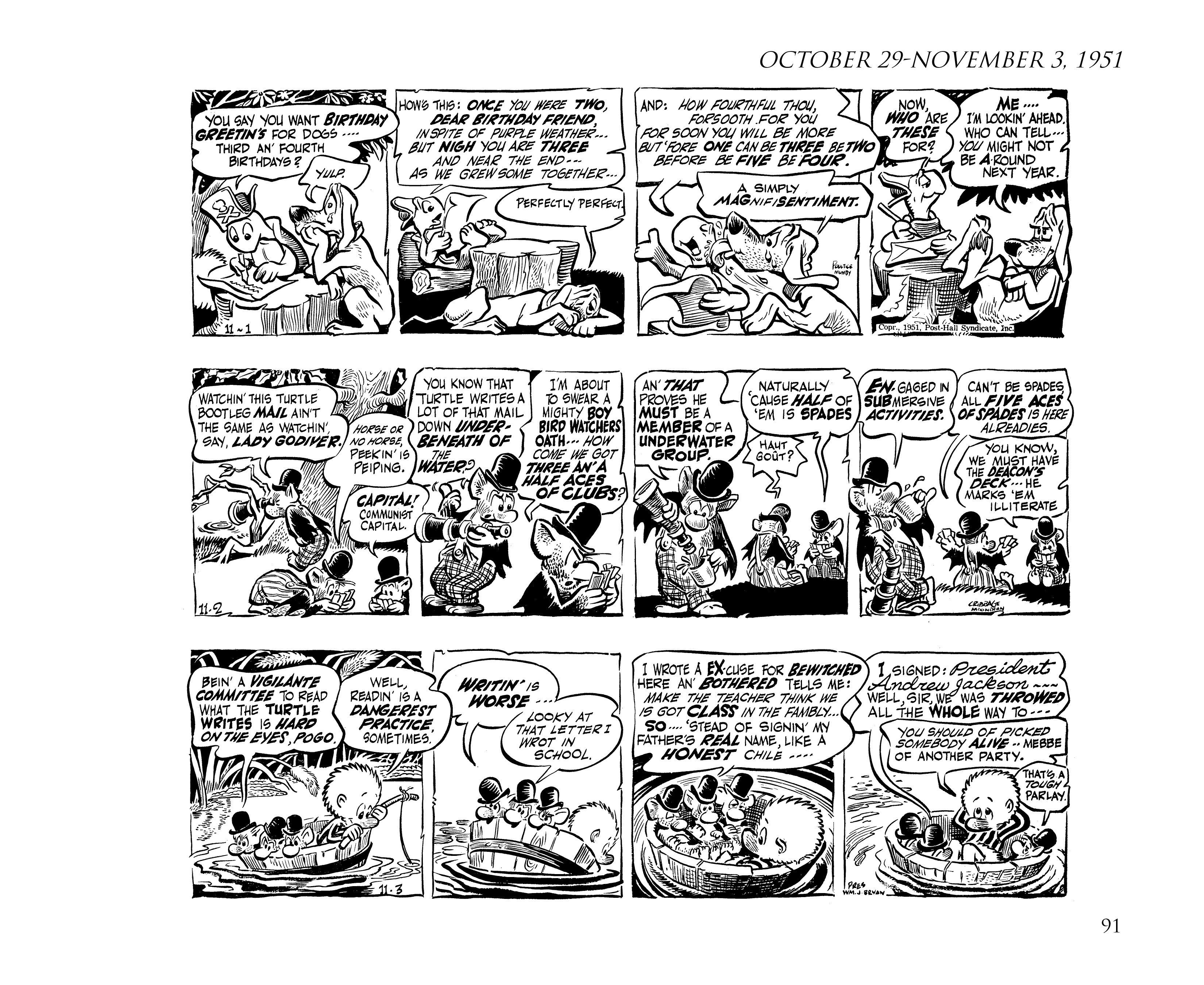 Read online Pogo by Walt Kelly: The Complete Syndicated Comic Strips comic -  Issue # TPB 2 (Part 2) - 9