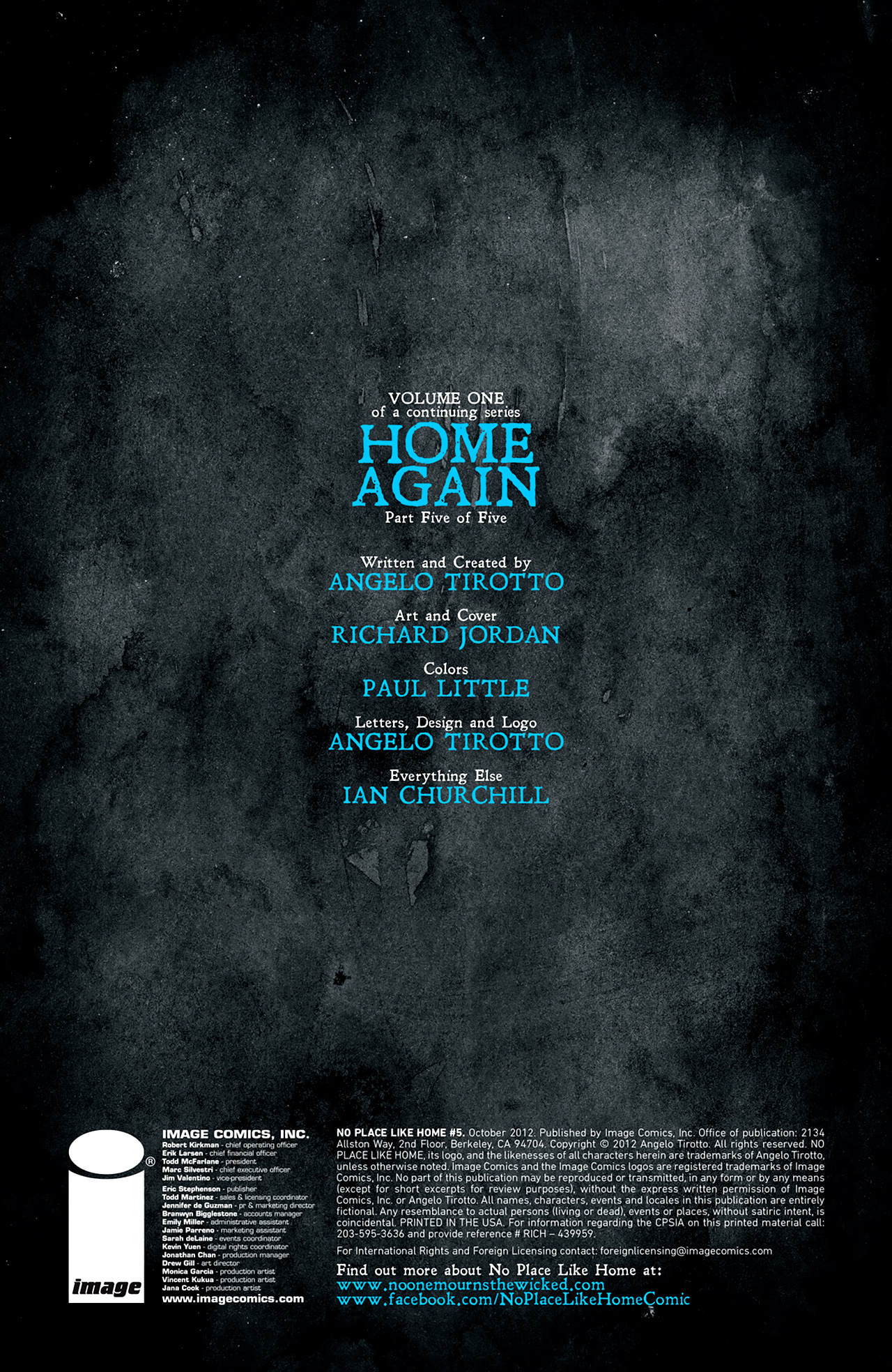 Read online No Place Like Home comic -  Issue #5 - 2