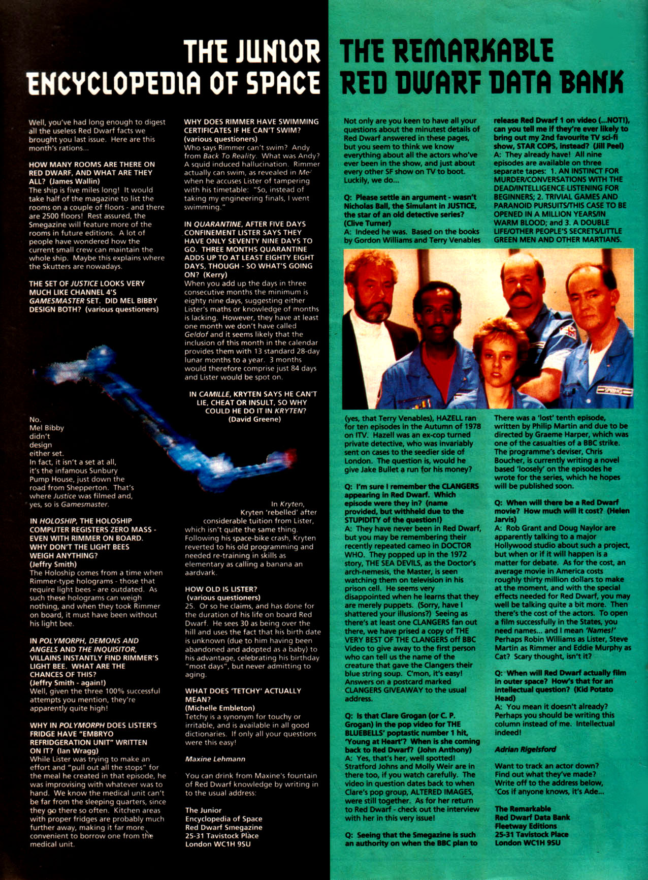 Read online Red Dwarf Smegazine (1993) comic -  Issue #2 - 20