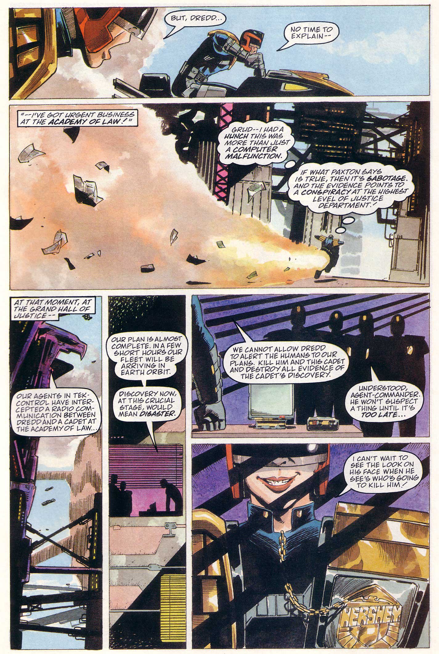 Read online Judge Dredd Lawman of the Future comic -  Issue #22 - 22