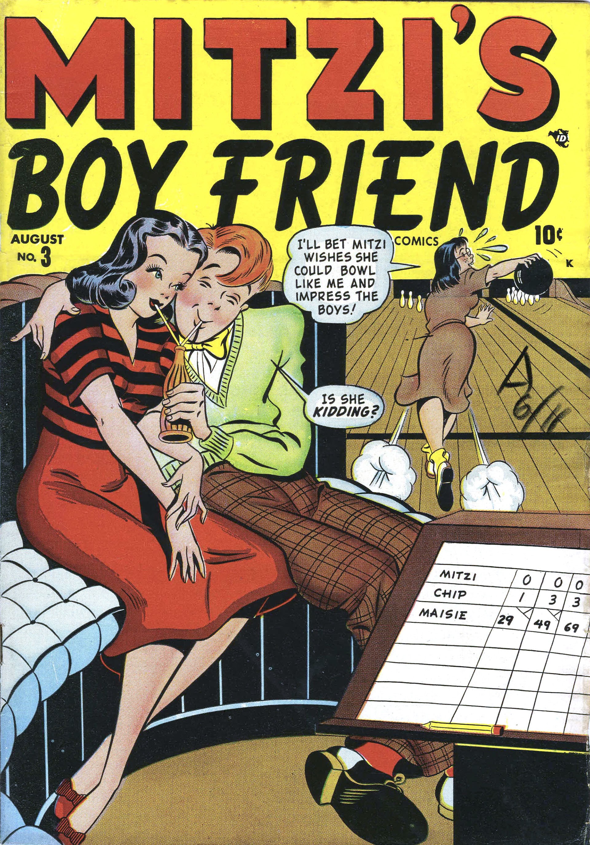 Read online Mitzi's Boy Friend comic -  Issue #3 - 1