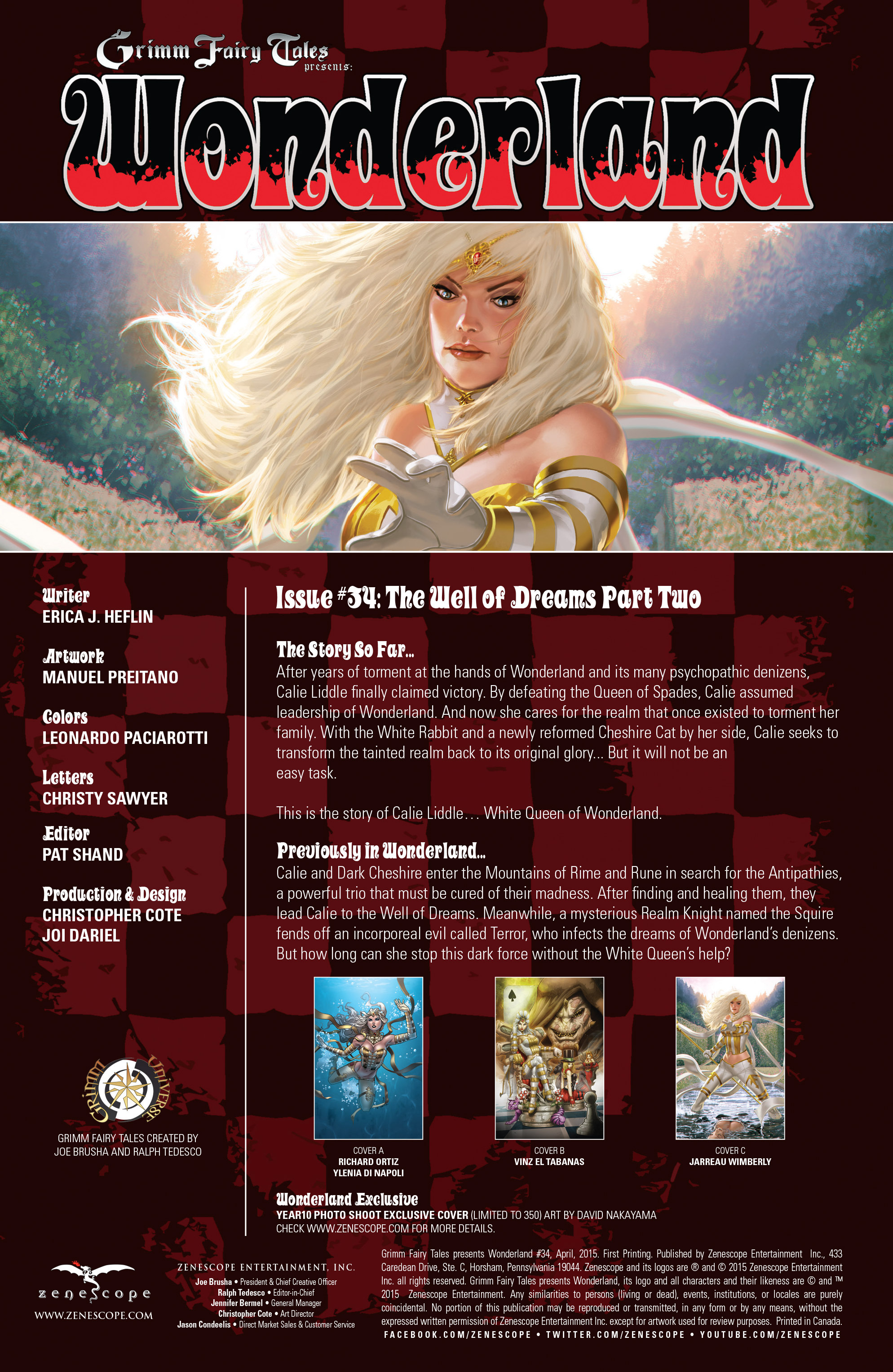 Read online Grimm Fairy Tales presents Wonderland comic -  Issue #34 - 2