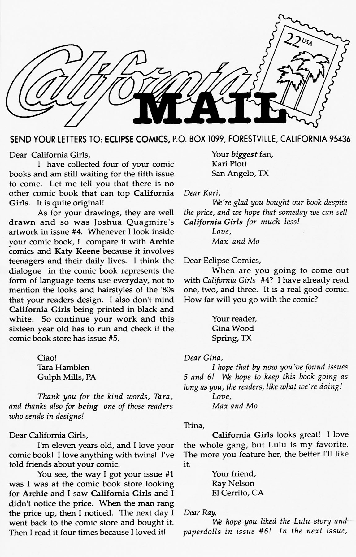Read online California Girls comic -  Issue #7 - 18