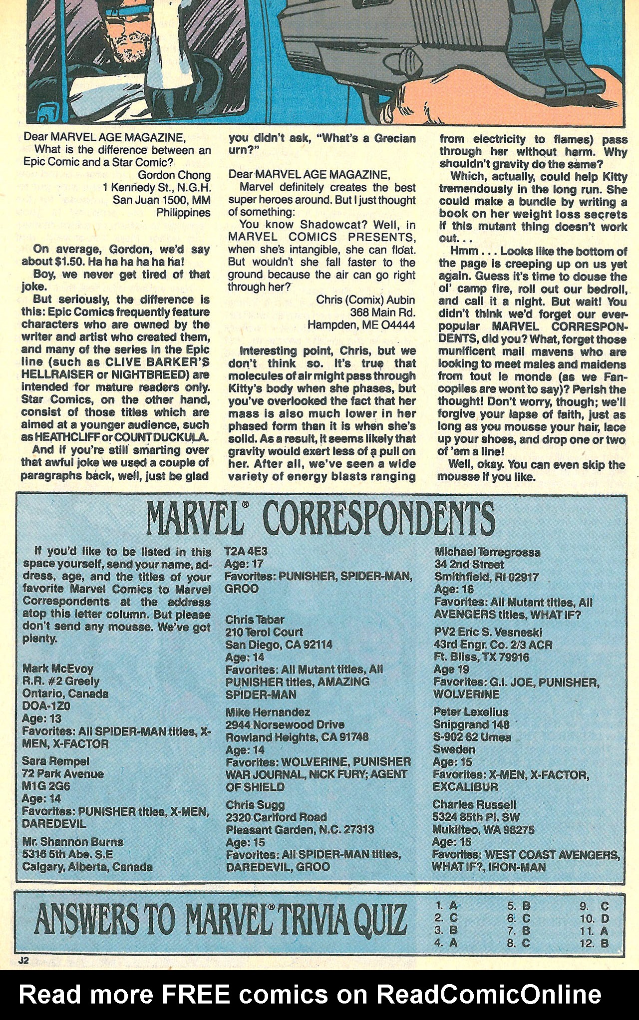 Read online Marvel Age comic -  Issue #90 - 32