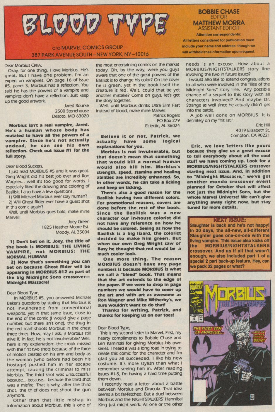 Read online Morbius: The Living Vampire (1992) comic -  Issue #9 - 25