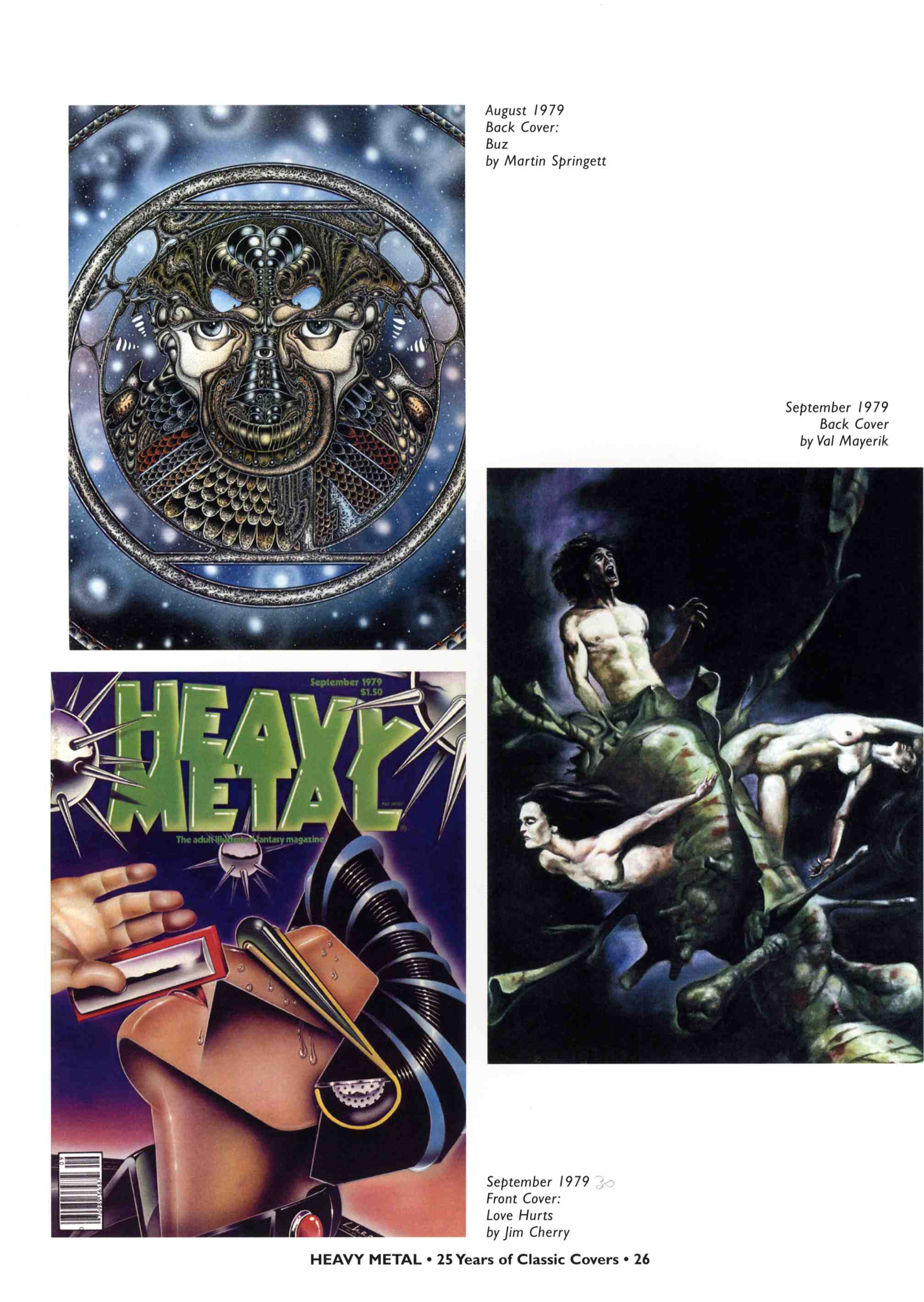 Read online Heavy Metal: 25 Years of Classic Covers comic -  Issue # TPB - 32