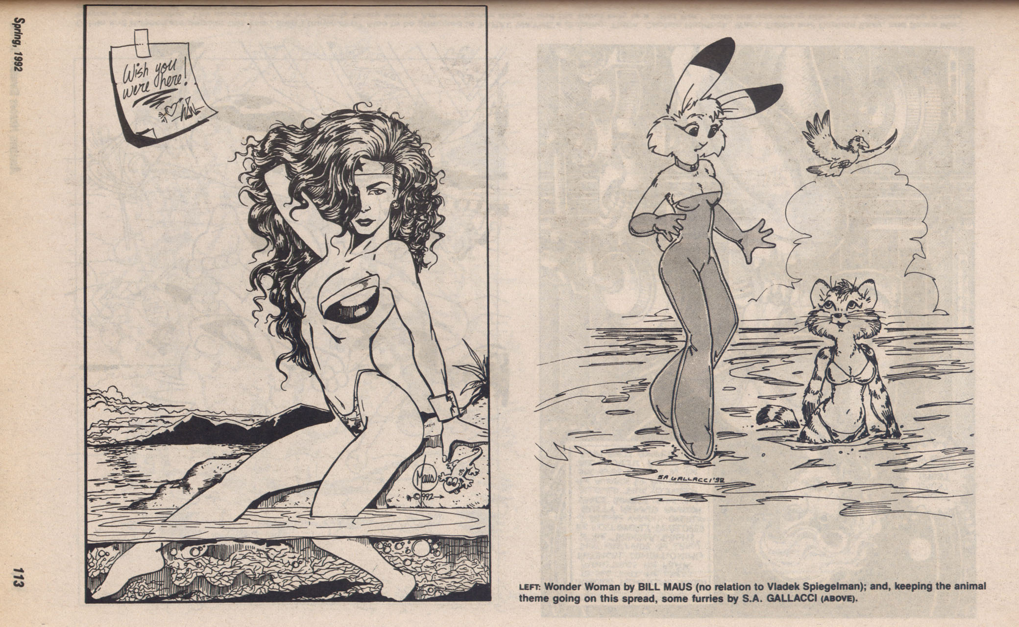 Read online Amazing Heroes Swimsuit Special comic -  Issue # TPB 3 - 112