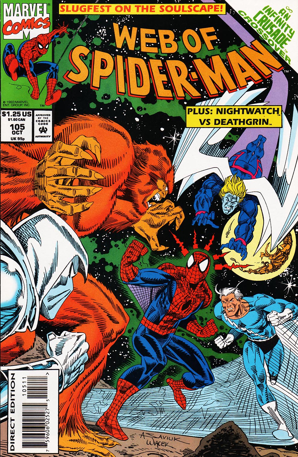 Read online Web of Spider-Man (1985) comic -  Issue #105 - 1