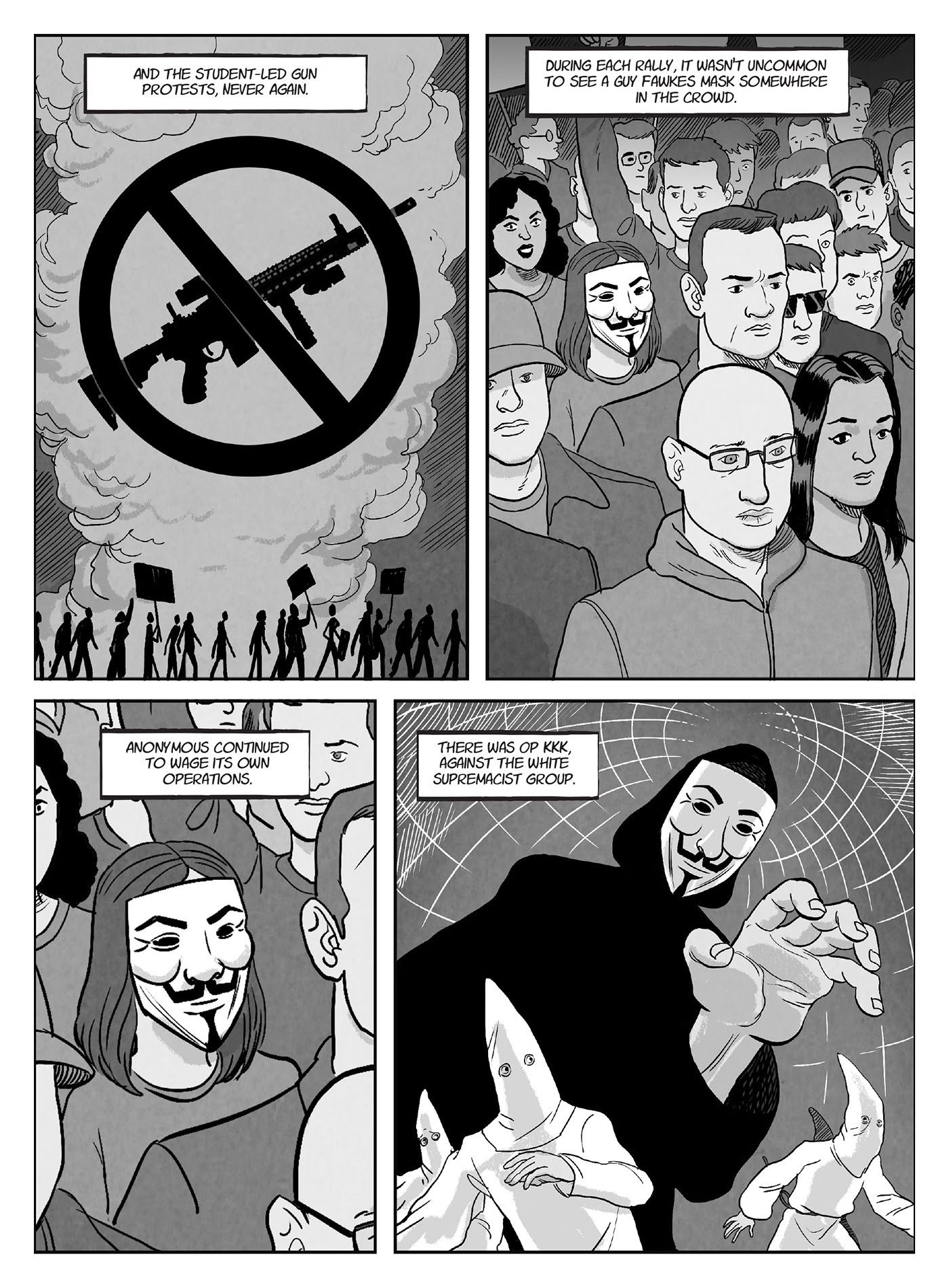 Read online A for Anonymous: How a Mysterious Hacker Collective Transformed the World comic -  Issue # TPB - 114