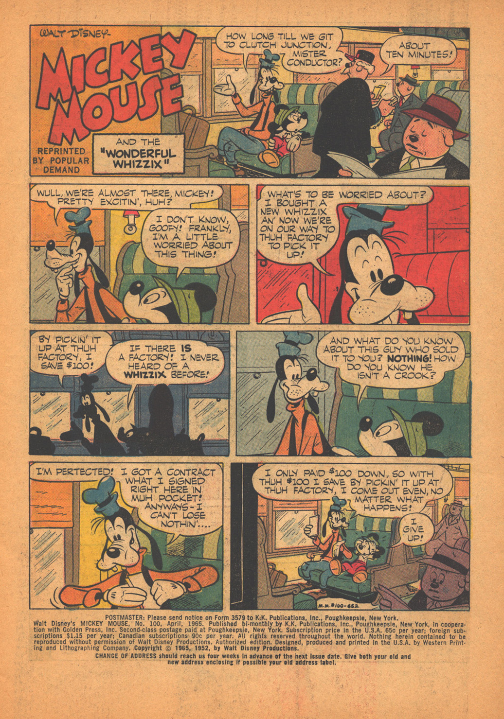 Read online Walt Disney's Mickey Mouse comic -  Issue #100 - 3