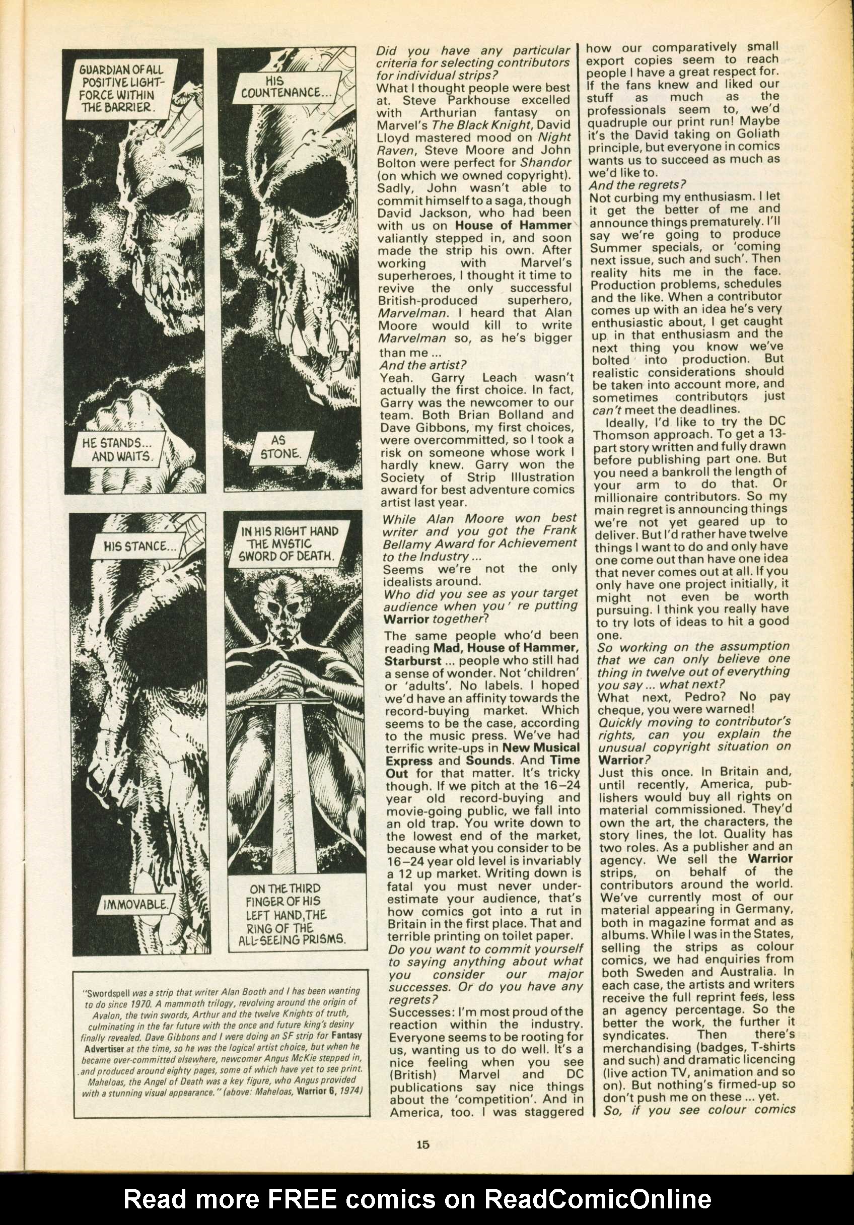Read online Warrior comic -  Issue #16 - 15