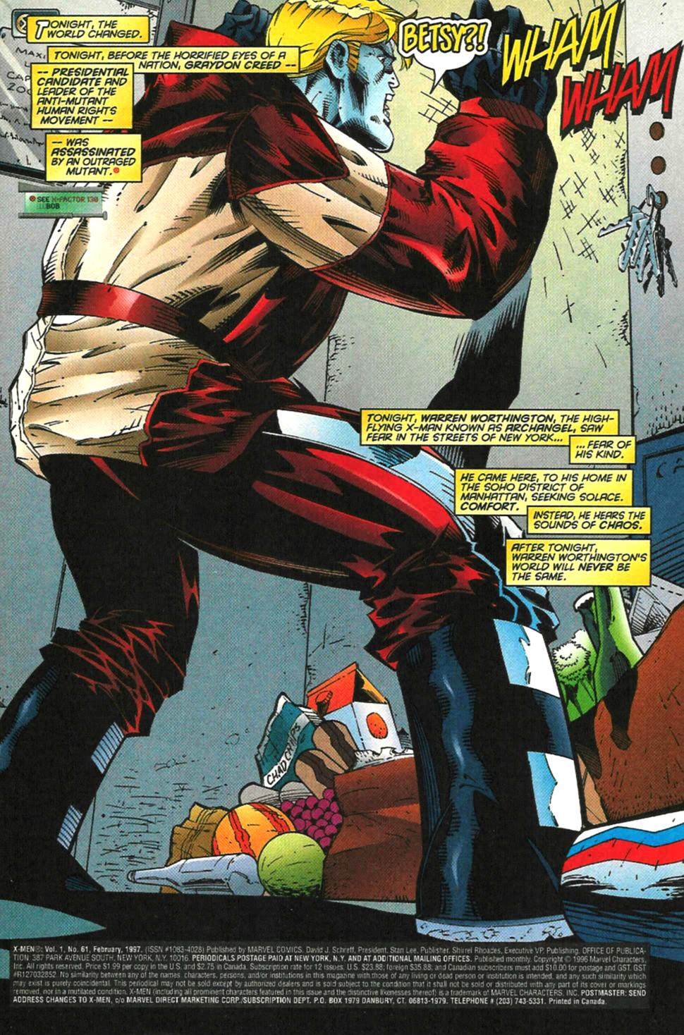 Read online X-Men (1991) comic -  Issue #61 - 2