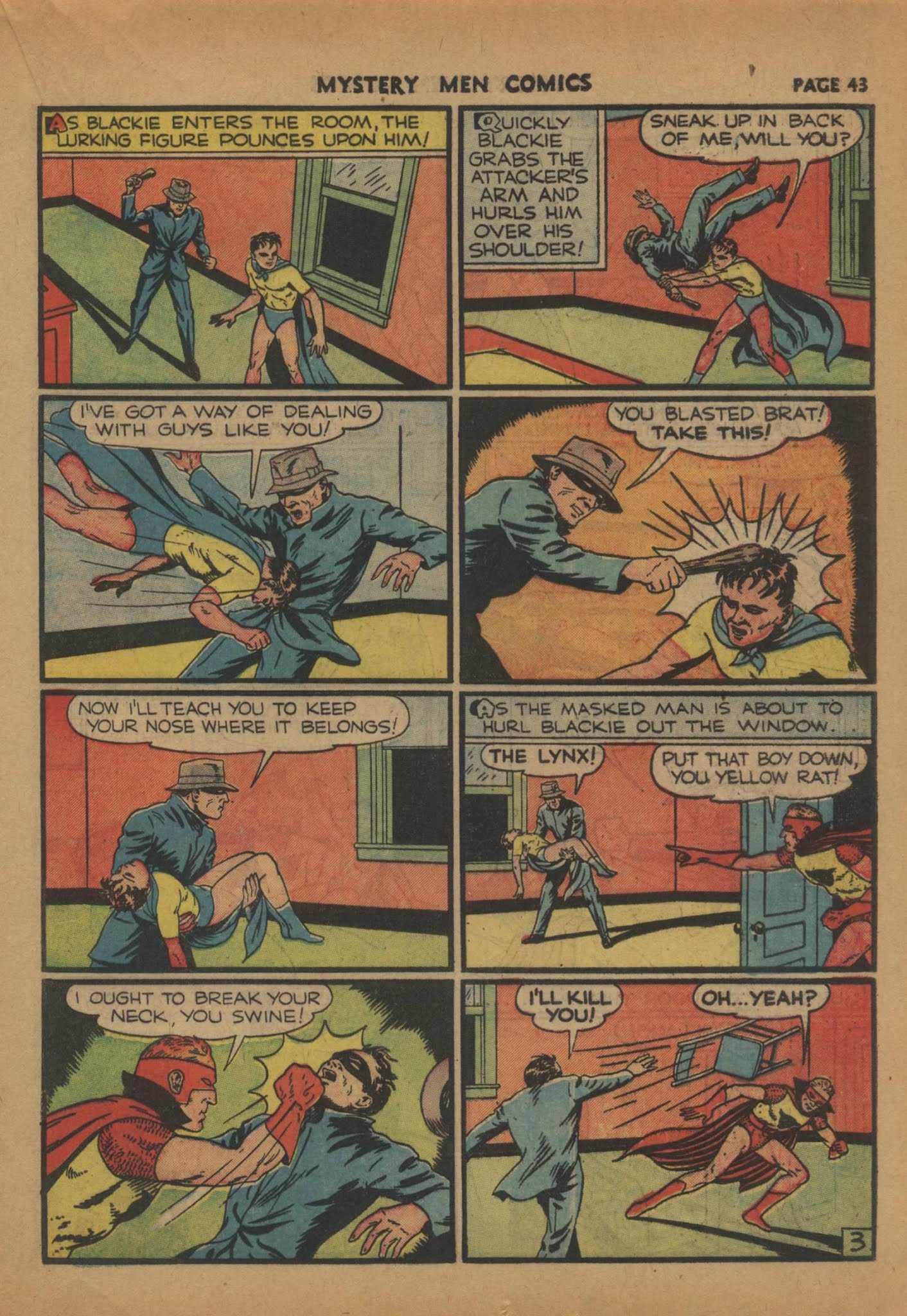 Read online Mystery Men Comics comic -  Issue #16 - 45
