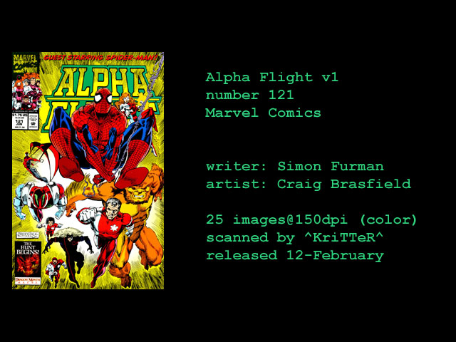 Read online Alpha Flight (1983) comic -  Issue #121 - 1