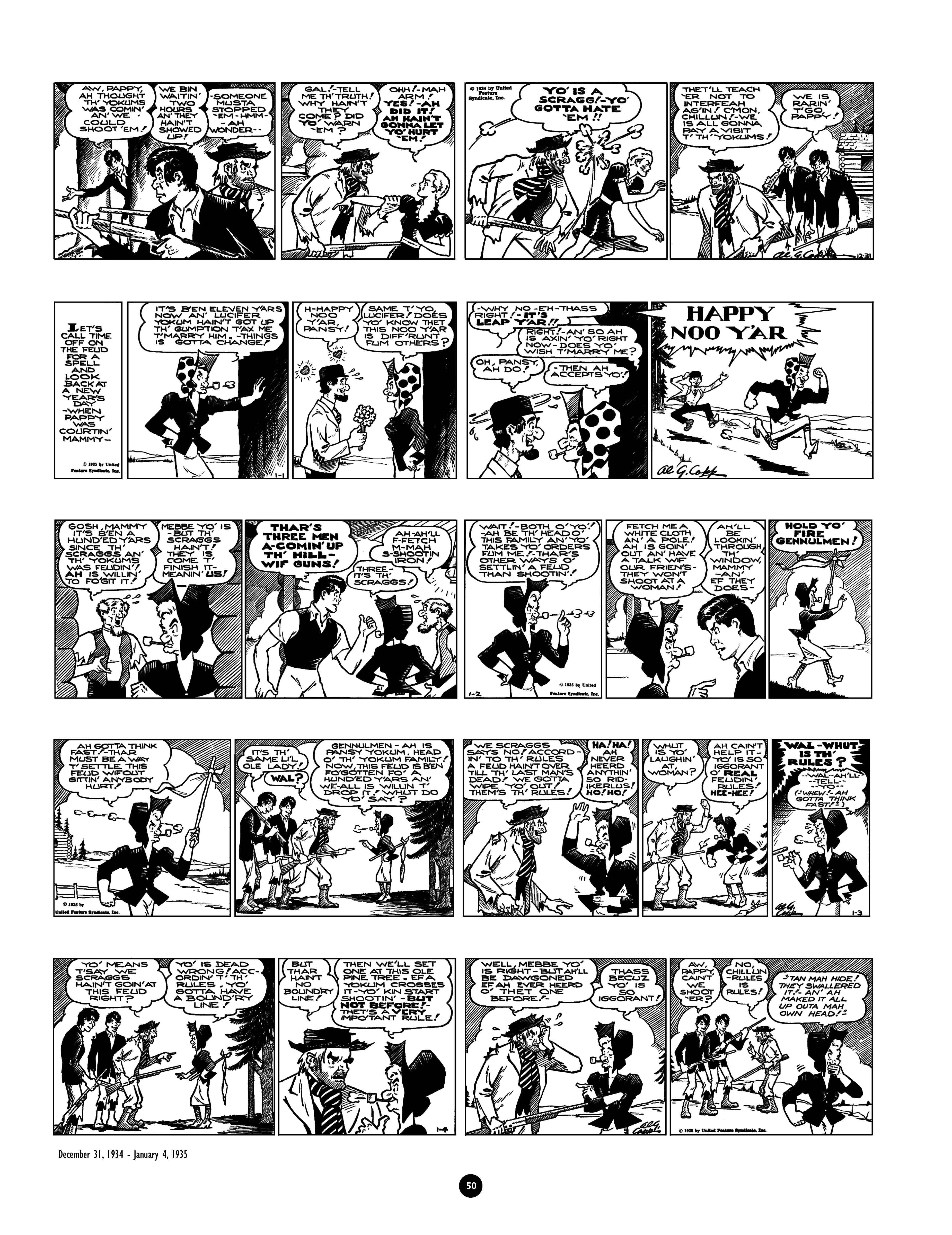 Read online Al Capp's Li'l Abner Complete Daily & Color Sunday Comics comic -  Issue # TPB 1 (Part 1) - 51