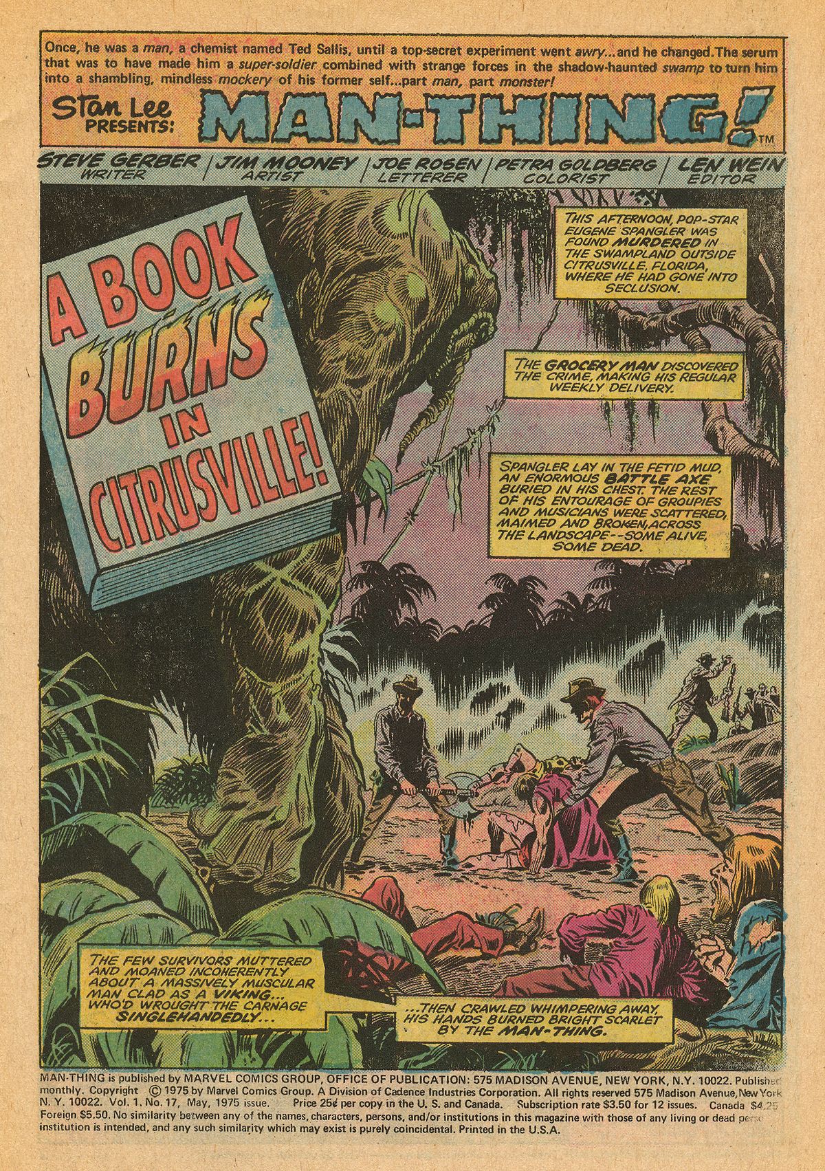 Read online Man-Thing (1974) comic -  Issue #17 - 3