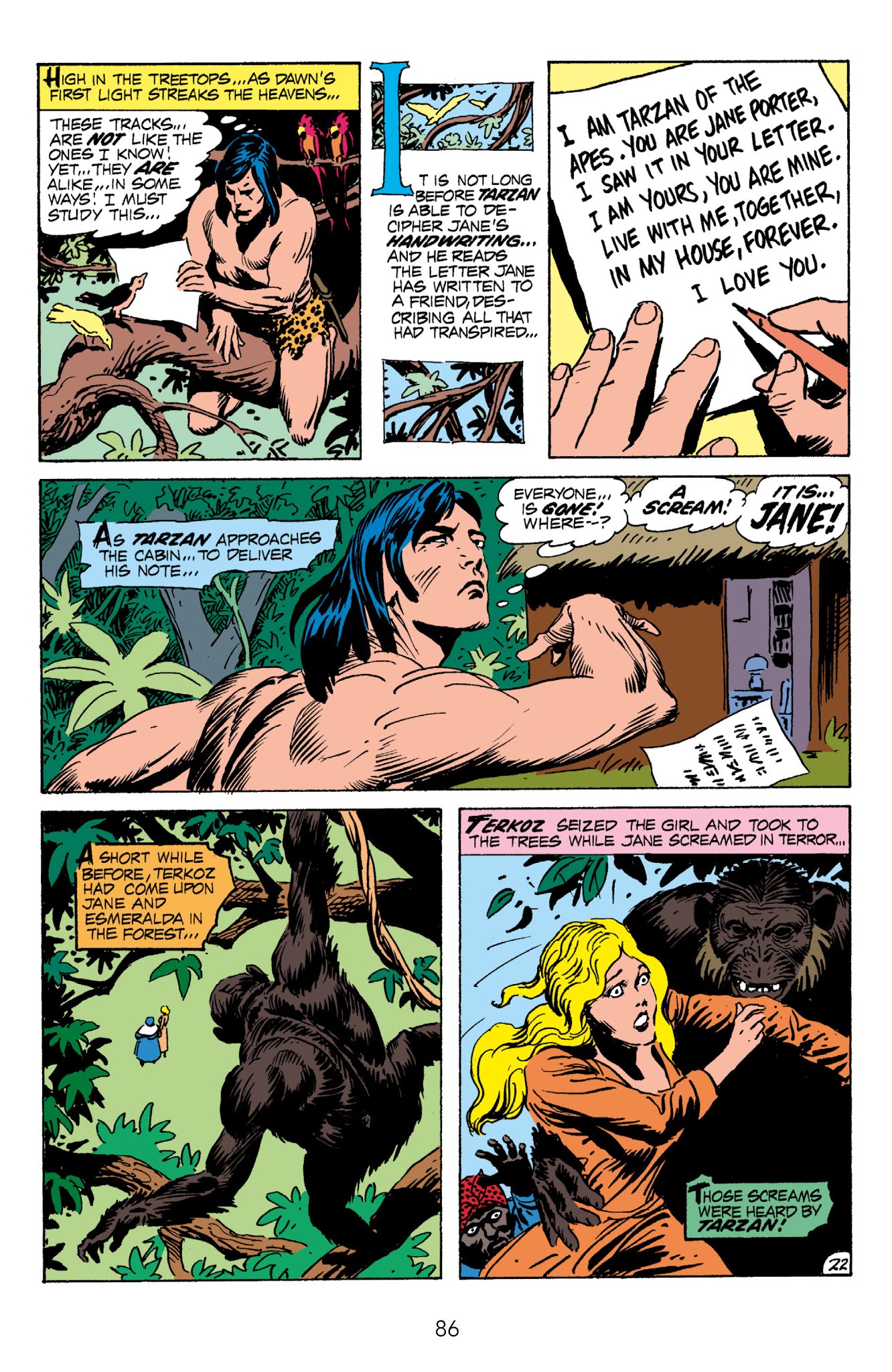 Read online Edgar Rice Burroughs' Tarzan The Joe Kubert Years comic -  Issue # TPB 1 (Part 1) - 86