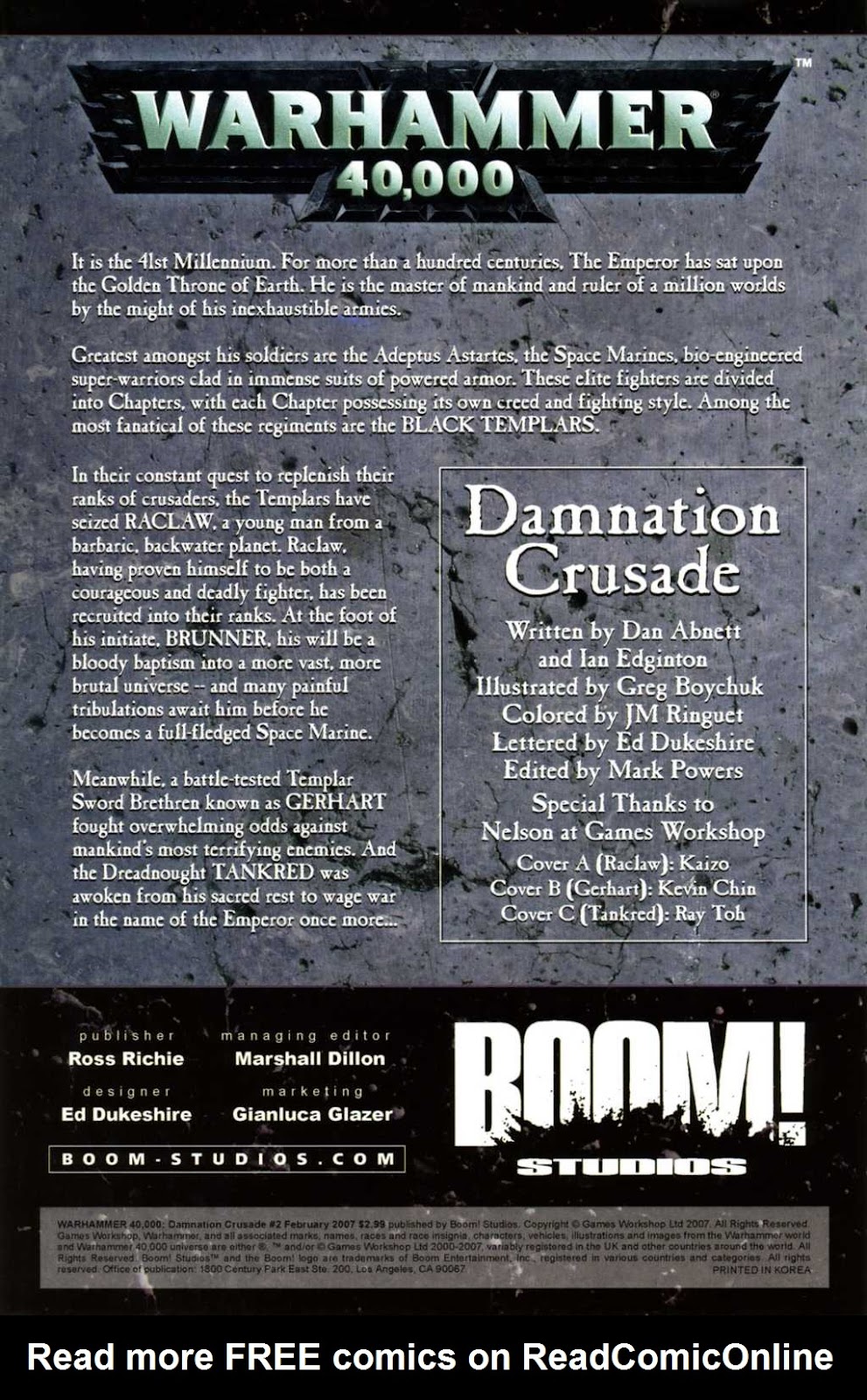 Warhammer 40,000: Damnation Crusade issue 2 - Page 2