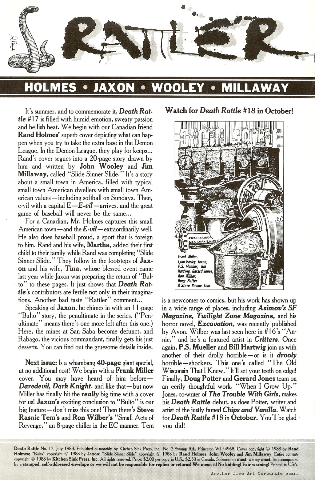 Read online Death Rattle comic -  Issue #17 - 2